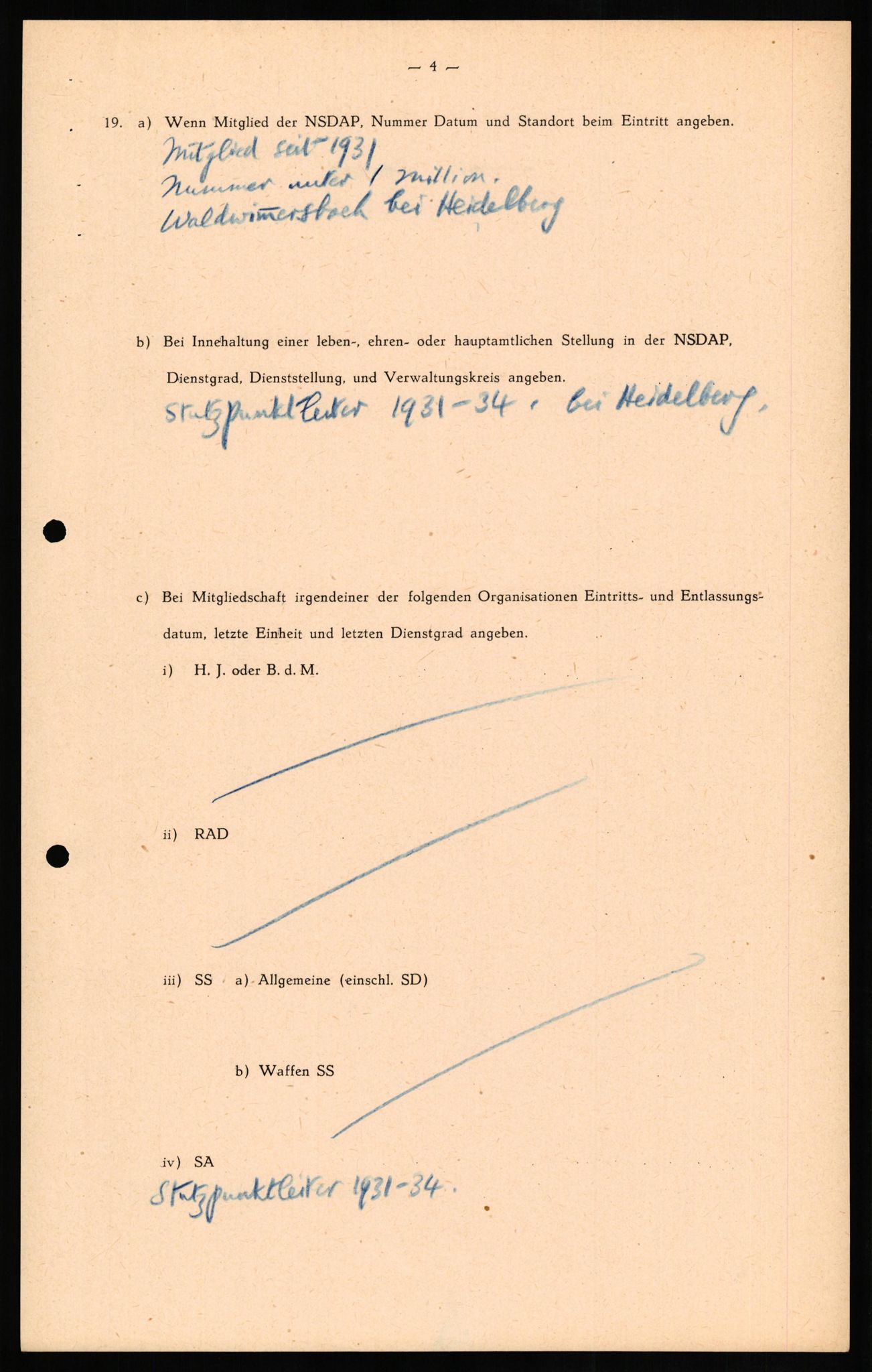 Forsvaret, Forsvarets overkommando II, AV/RA-RAFA-3915/D/Db/L0016: CI Questionaires. Tyske okkupasjonsstyrker i Norge. Tyskere., 1945-1946, s. 292