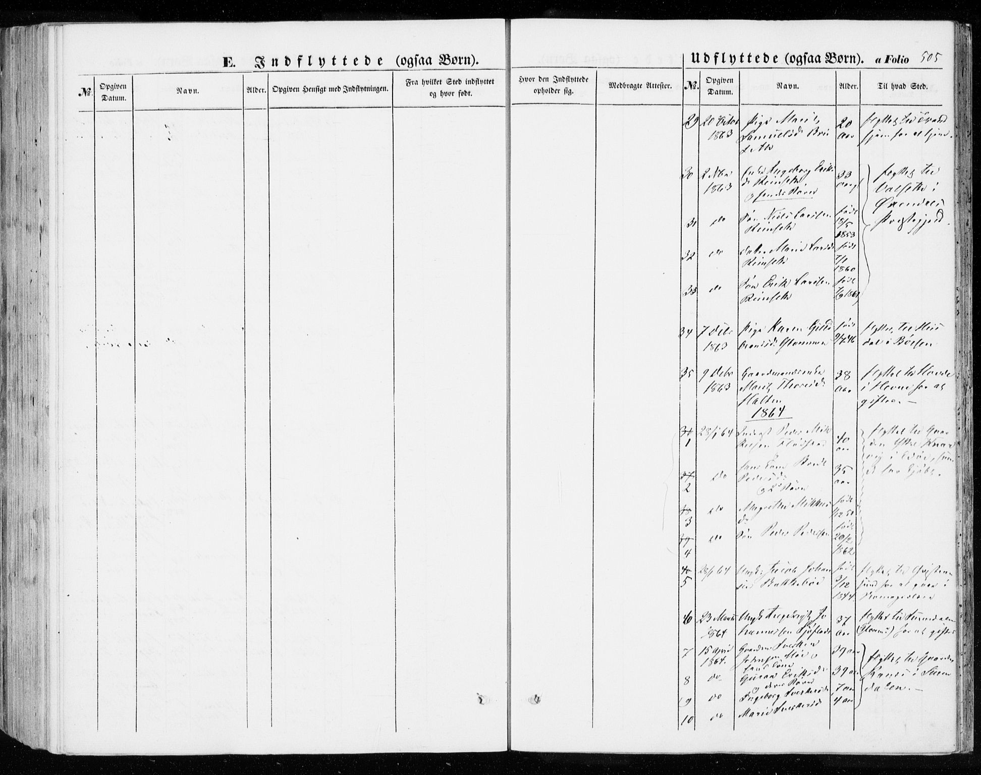 Ministerialprotokoller, klokkerbøker og fødselsregistre - Møre og Romsdal, SAT/A-1454/592/L1026: Ministerialbok nr. 592A04, 1849-1867, s. 505