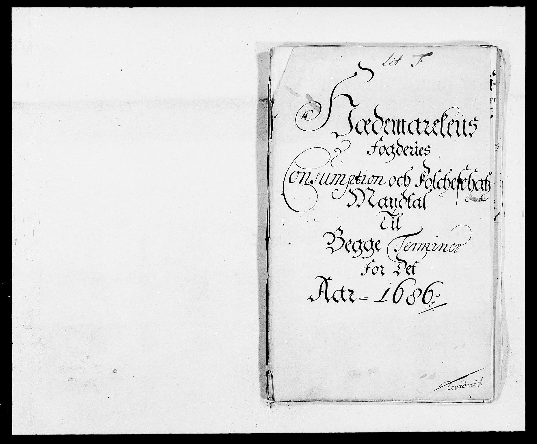 Rentekammeret inntil 1814, Reviderte regnskaper, Fogderegnskap, RA/EA-4092/R16/L1027: Fogderegnskap Hedmark, 1686, s. 289