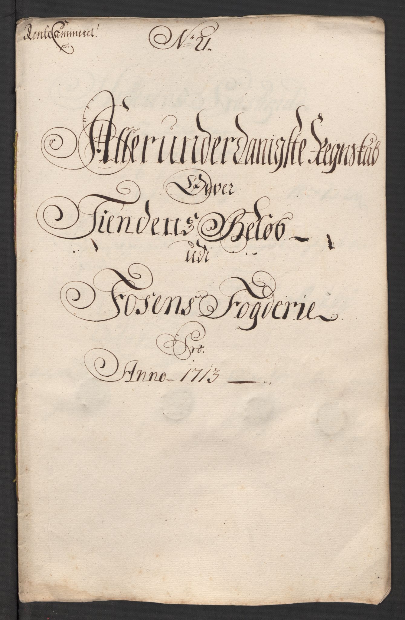 Rentekammeret inntil 1814, Reviderte regnskaper, Fogderegnskap, RA/EA-4092/R57/L3862: Fogderegnskap Fosen, 1714, s. 155