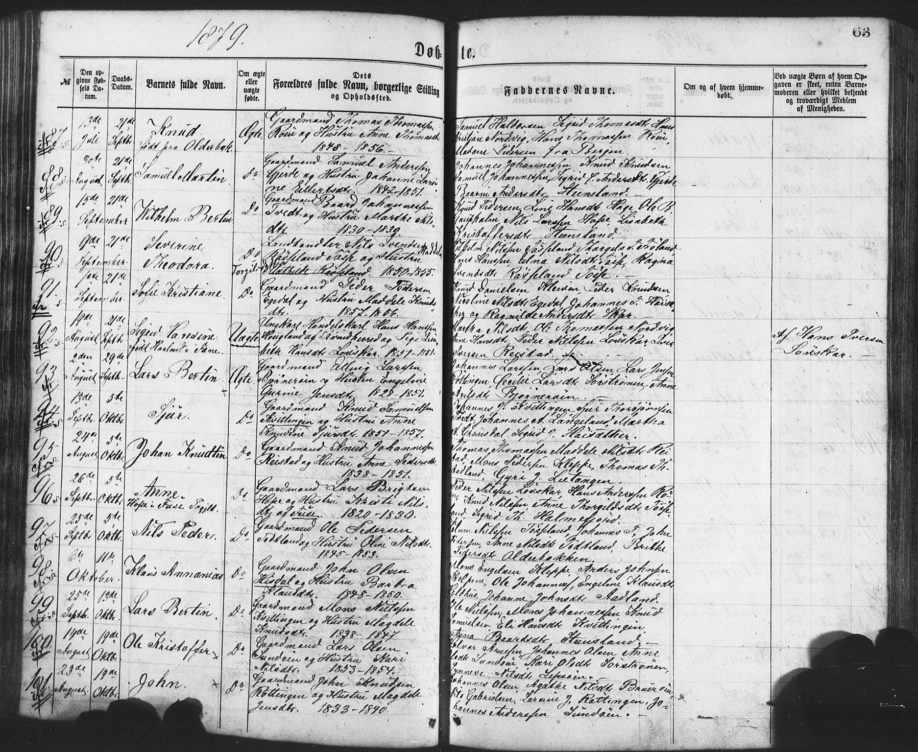 Os sokneprestembete, AV/SAB-A-99929: Ministerialbok nr. A 18, 1874-1884, s. 63