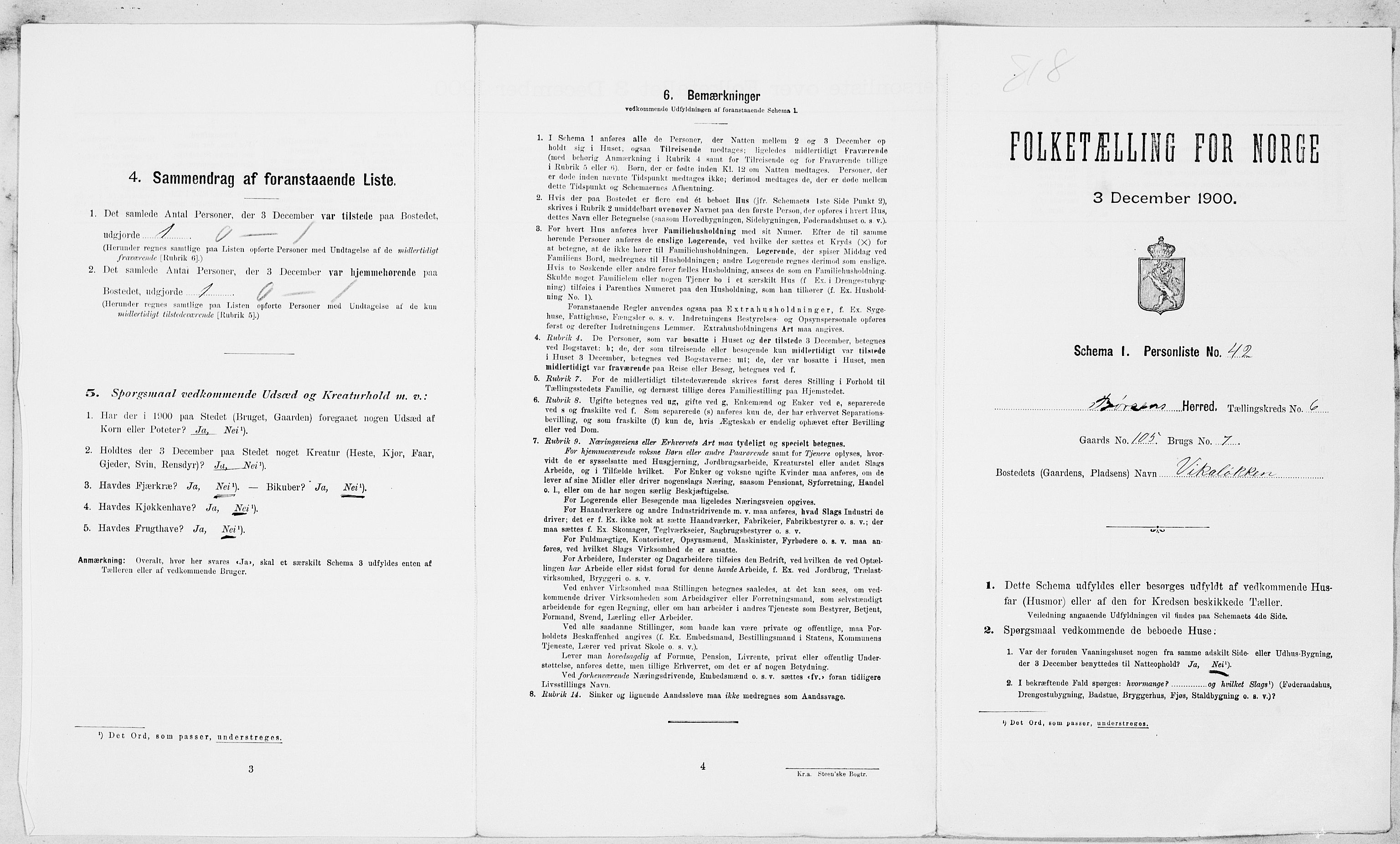 SAT, Folketelling 1900 for 1658 Børsa herred, 1900, s. 733