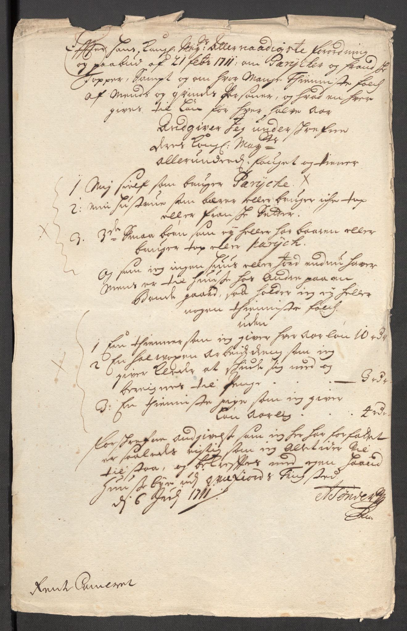 Rentekammeret inntil 1814, Reviderte regnskaper, Fogderegnskap, RA/EA-4092/R68/L4758: Fogderegnskap Senja og Troms, 1711-1712, s. 95