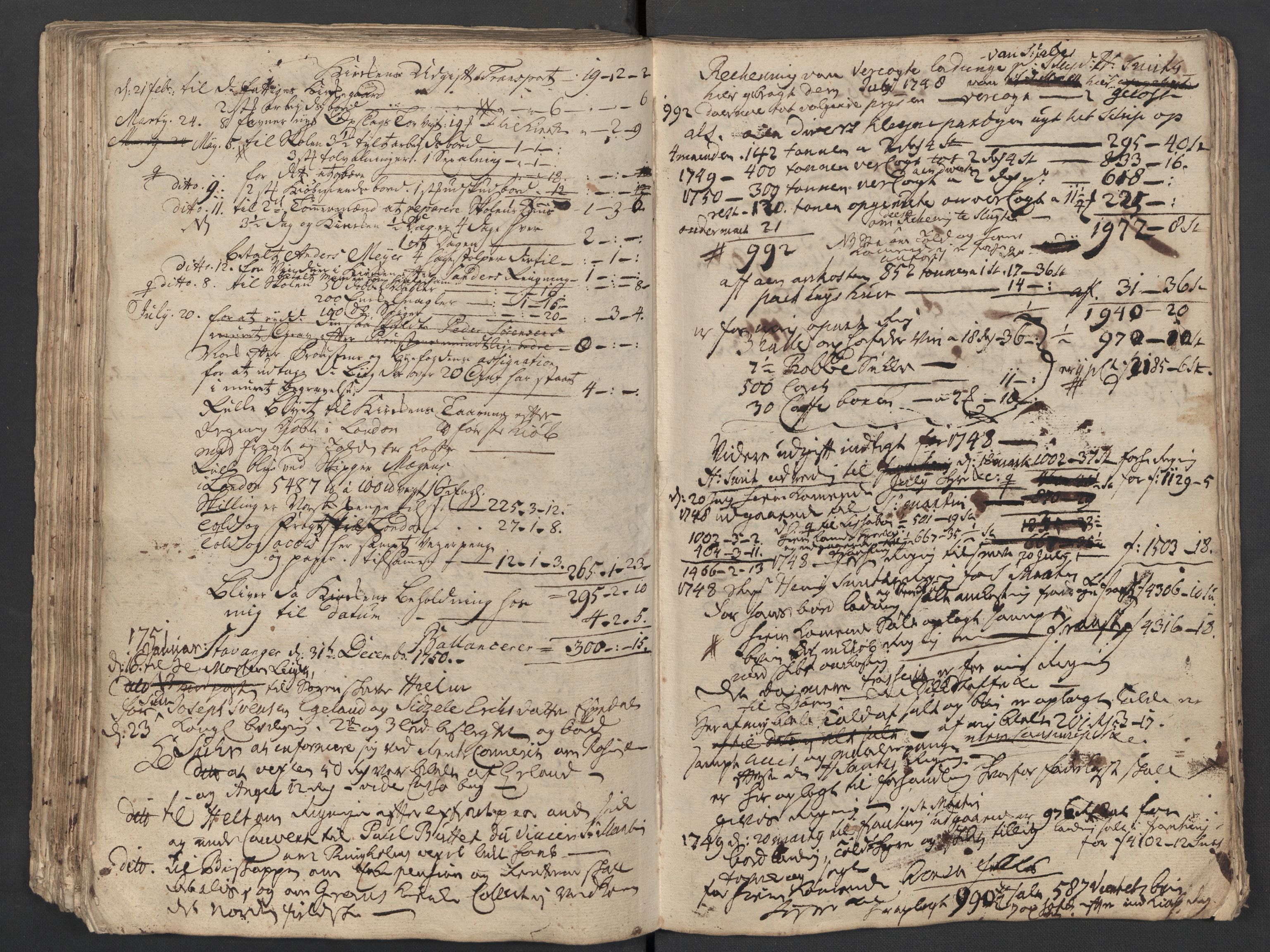 Pa 0119 - Smith, Lauritz Andersen og Lauritz Lauritzen, SAST/A-100231/O/L0001: Kopibøker m.m., 1746-1755, s. 123