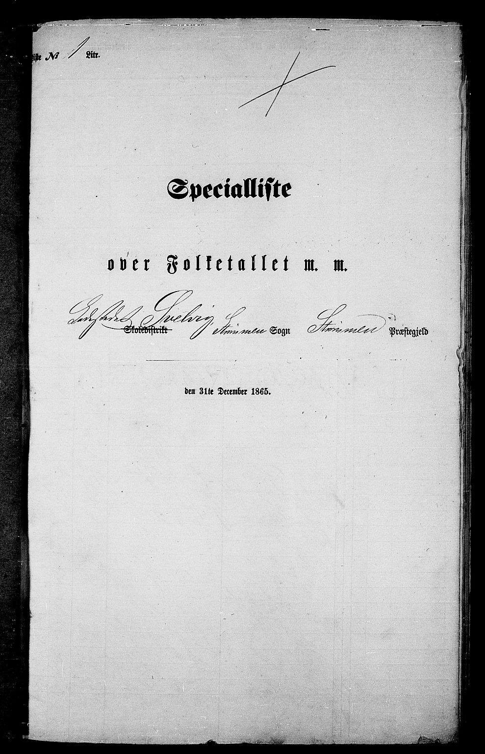 RA, Folketelling 1865 for 0711P Strømm prestegjeld, 1865, s. 61