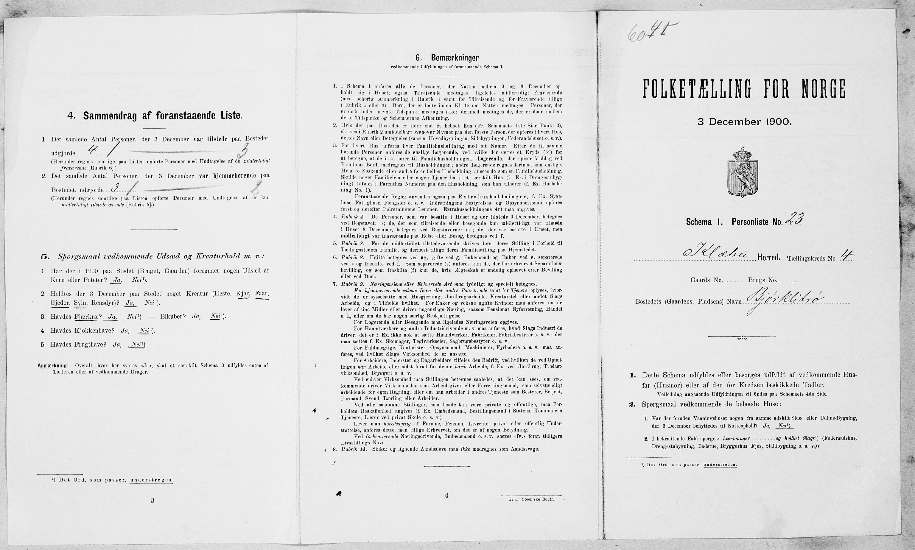 SAT, Folketelling 1900 for 1662 Klæbu herred, 1900, s. 224