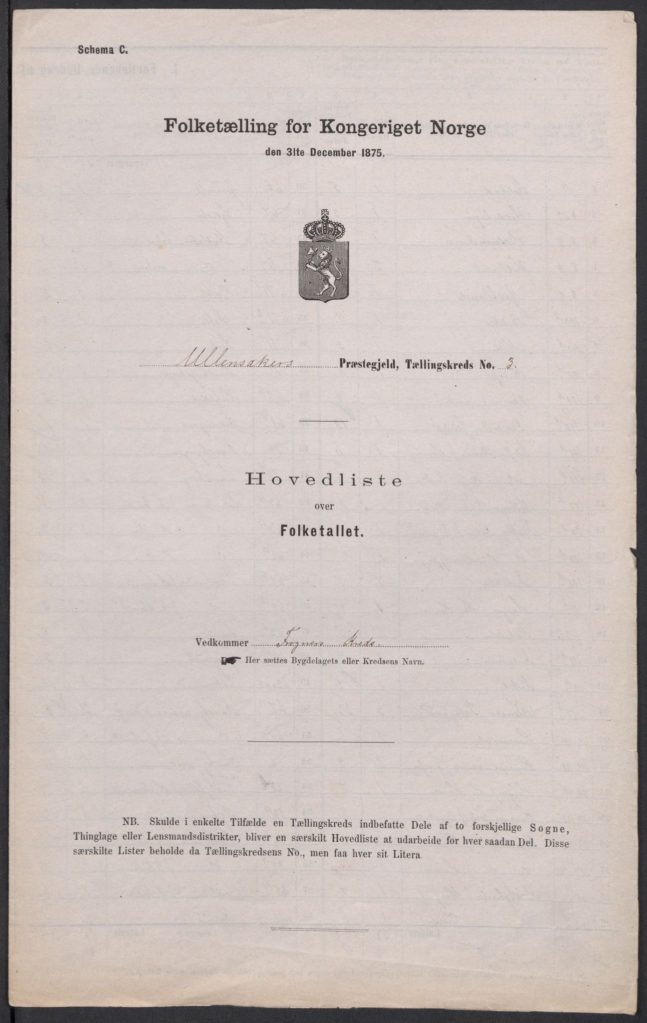 RA, Folketelling 1875 for 0235P Ullensaker prestegjeld, 1875, s. 10