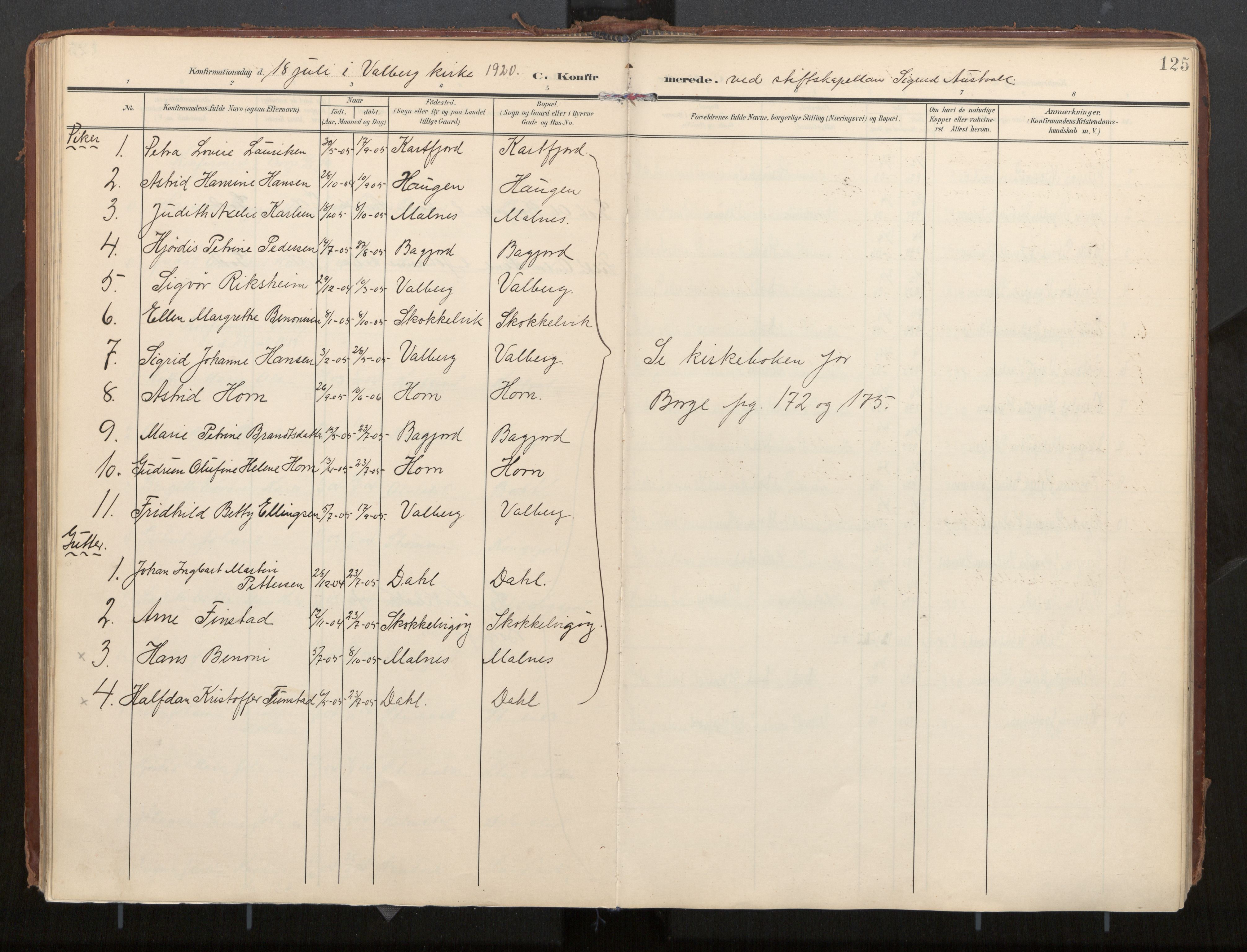 Ministerialprotokoller, klokkerbøker og fødselsregistre - Nordland, AV/SAT-A-1459/884/L1194: Ministerialbok nr. 884A02, 1906-1937, s. 125