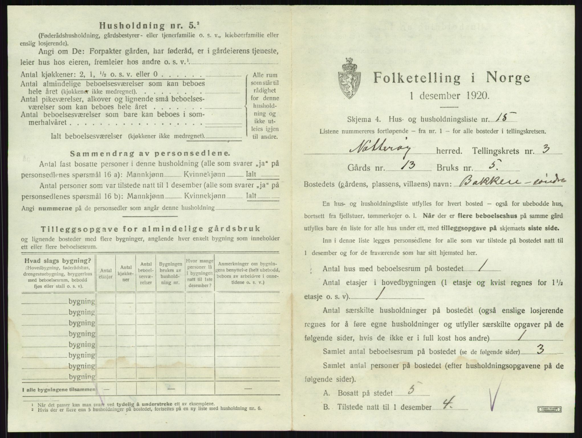 SAKO, Folketelling 1920 for 0722 Nøtterøy herred, 1920, s. 520