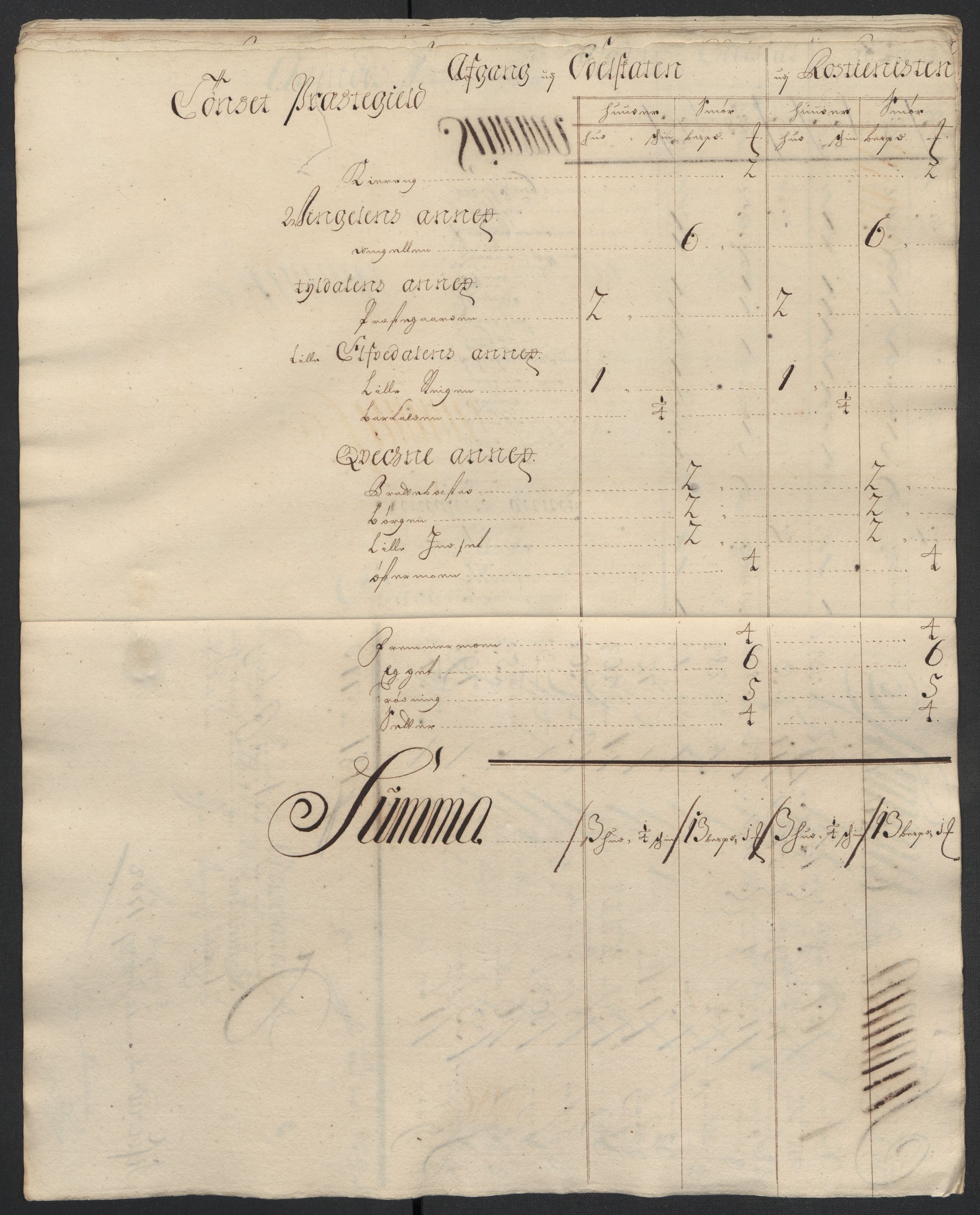 Rentekammeret inntil 1814, Reviderte regnskaper, Fogderegnskap, AV/RA-EA-4092/R13/L0839: Fogderegnskap Solør, Odal og Østerdal, 1701, s. 238