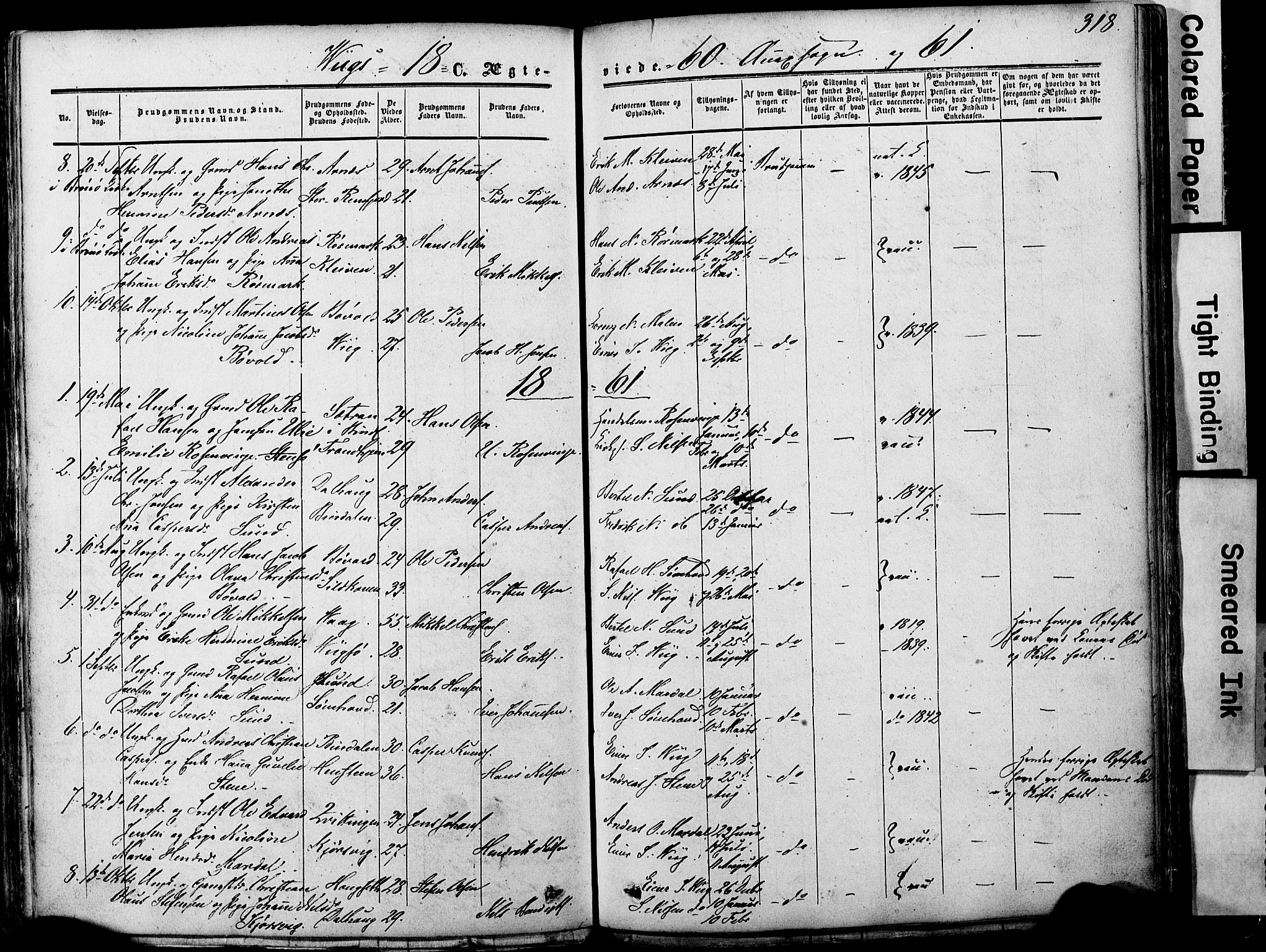 Ministerialprotokoller, klokkerbøker og fødselsregistre - Nordland, AV/SAT-A-1459/812/L0176: Ministerialbok nr. 812A05, 1834-1874, s. 318