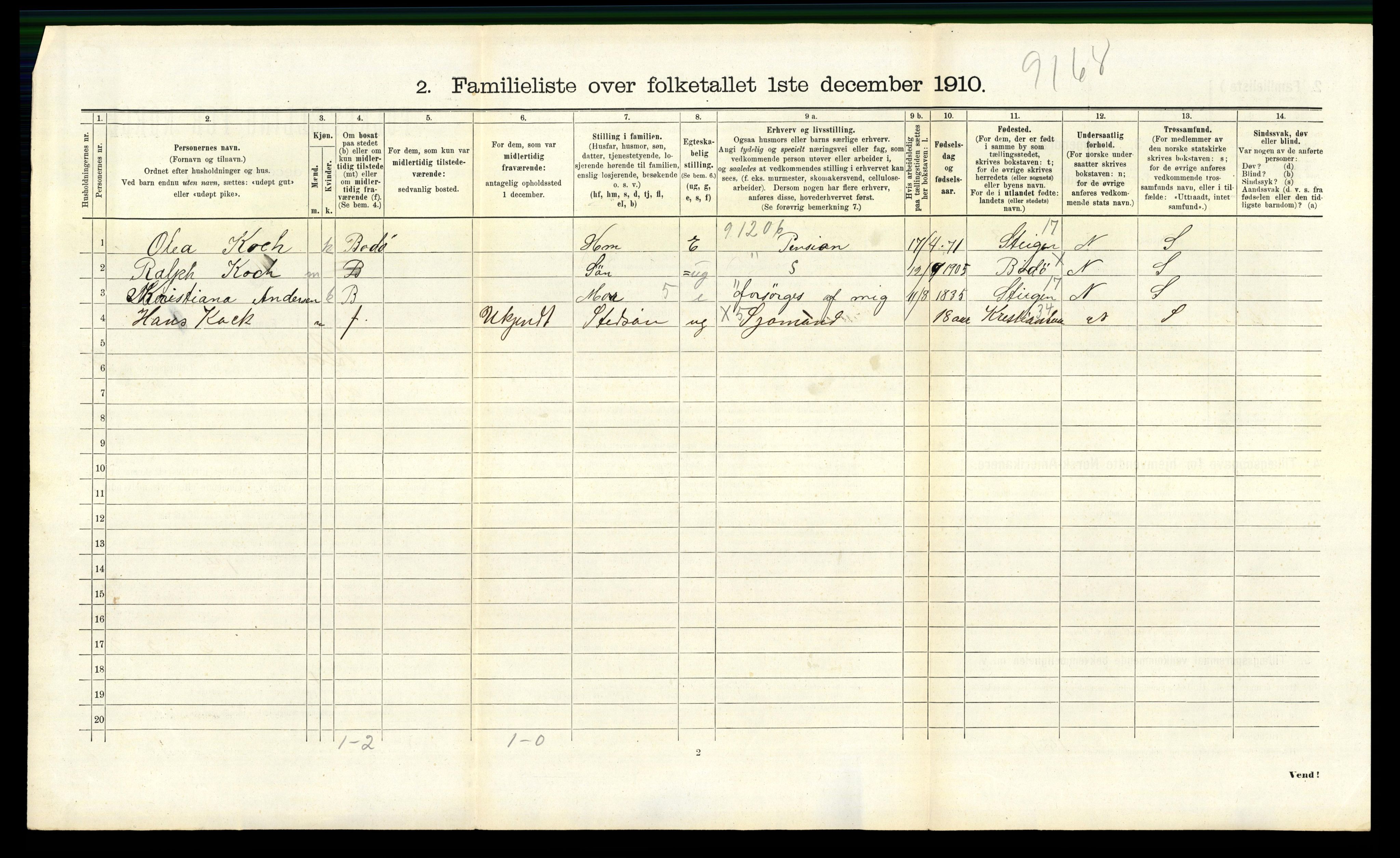 RA, Folketelling 1910 for 1804 Bodø kjøpstad, 1910, s. 2524