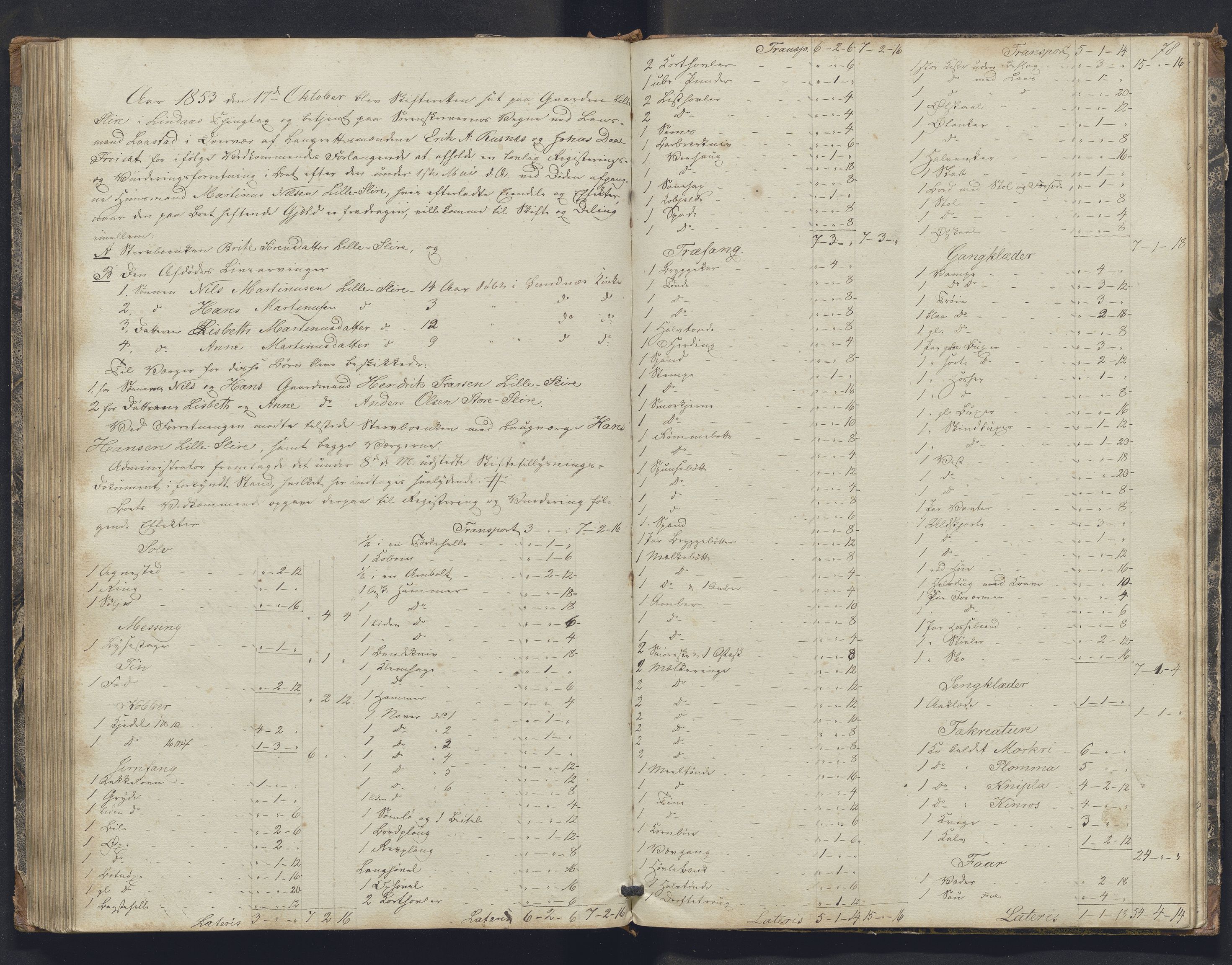 Nordhordland sorenskrivar, SAB/A-2901/1/H/Hb/L0016: Registreringsprotokollar, 1850-1854, s. 78