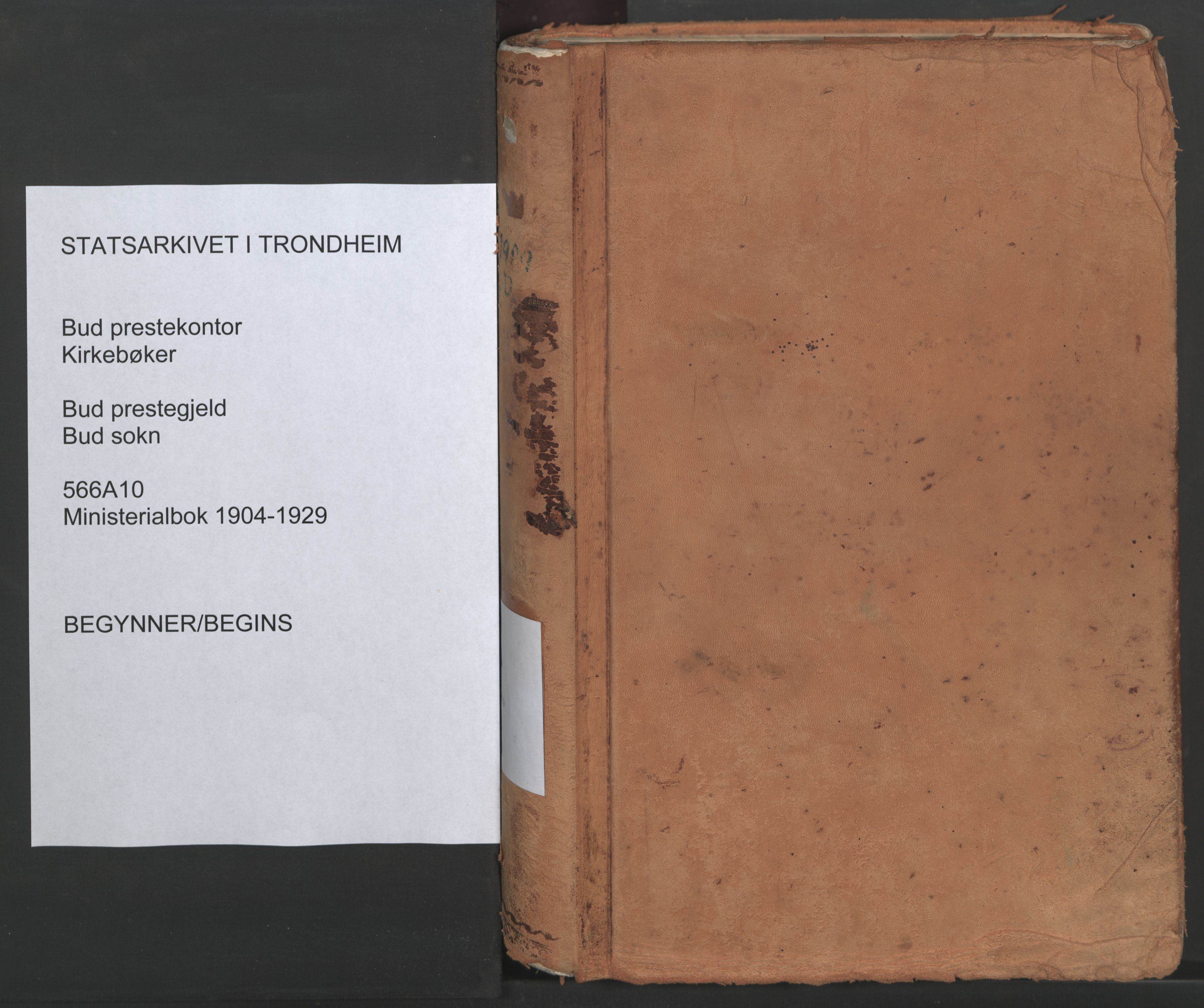 Ministerialprotokoller, klokkerbøker og fødselsregistre - Møre og Romsdal, SAT/A-1454/566/L0771: Ministerialbok nr. 566A10, 1904-1929