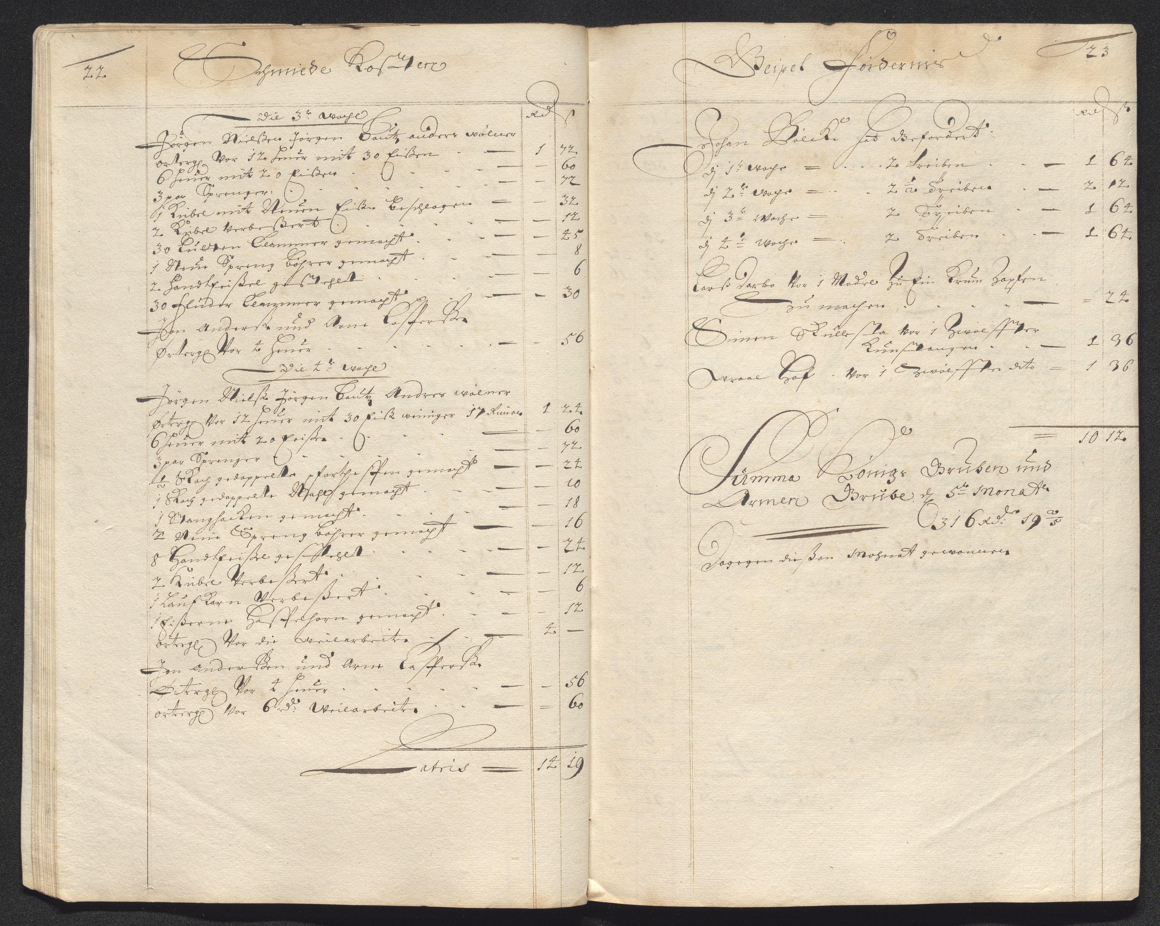 Kongsberg Sølvverk 1623-1816, AV/SAKO-EA-3135/001/D/Dc/Dcd/L0071: Utgiftsregnskap for gruver m.m. , 1696-1697, s. 158