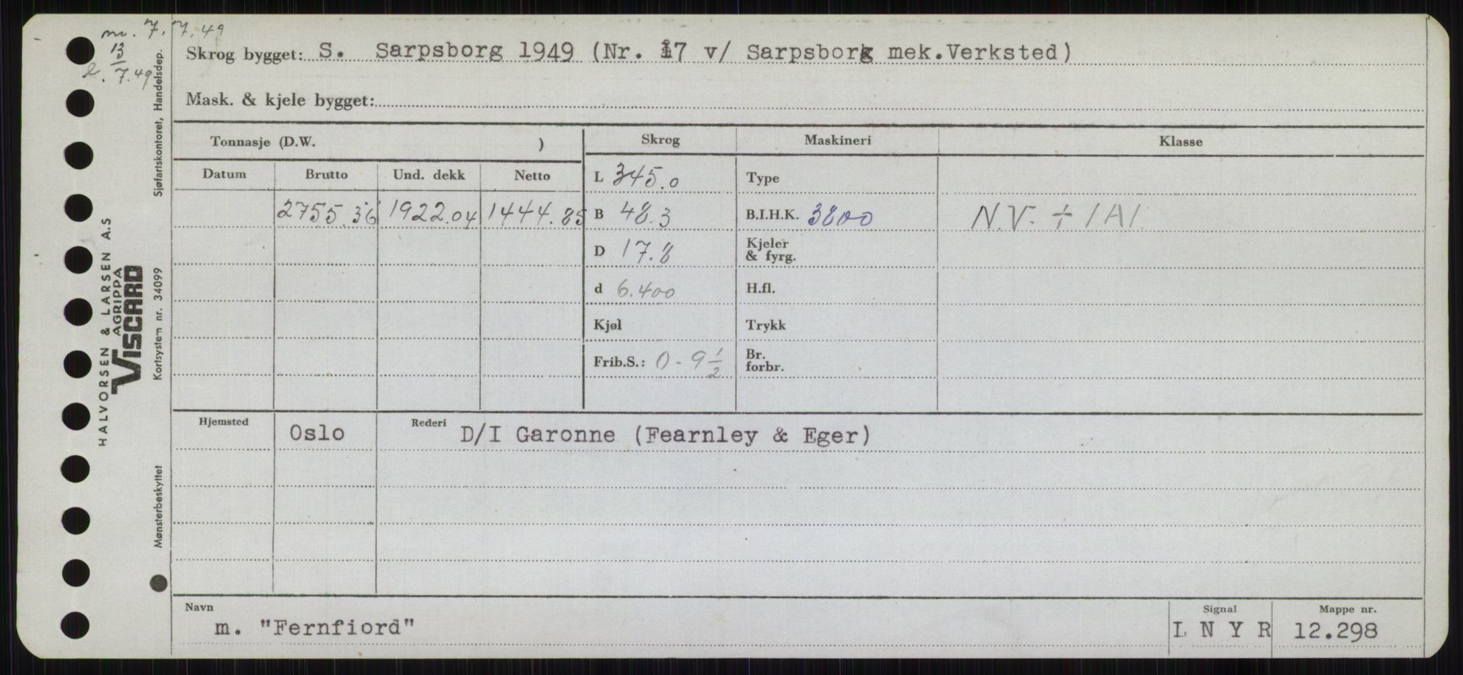 Sjøfartsdirektoratet med forløpere, Skipsmålingen, RA/S-1627/H/Hb/L0002: Fartøy, E-H, s. 103