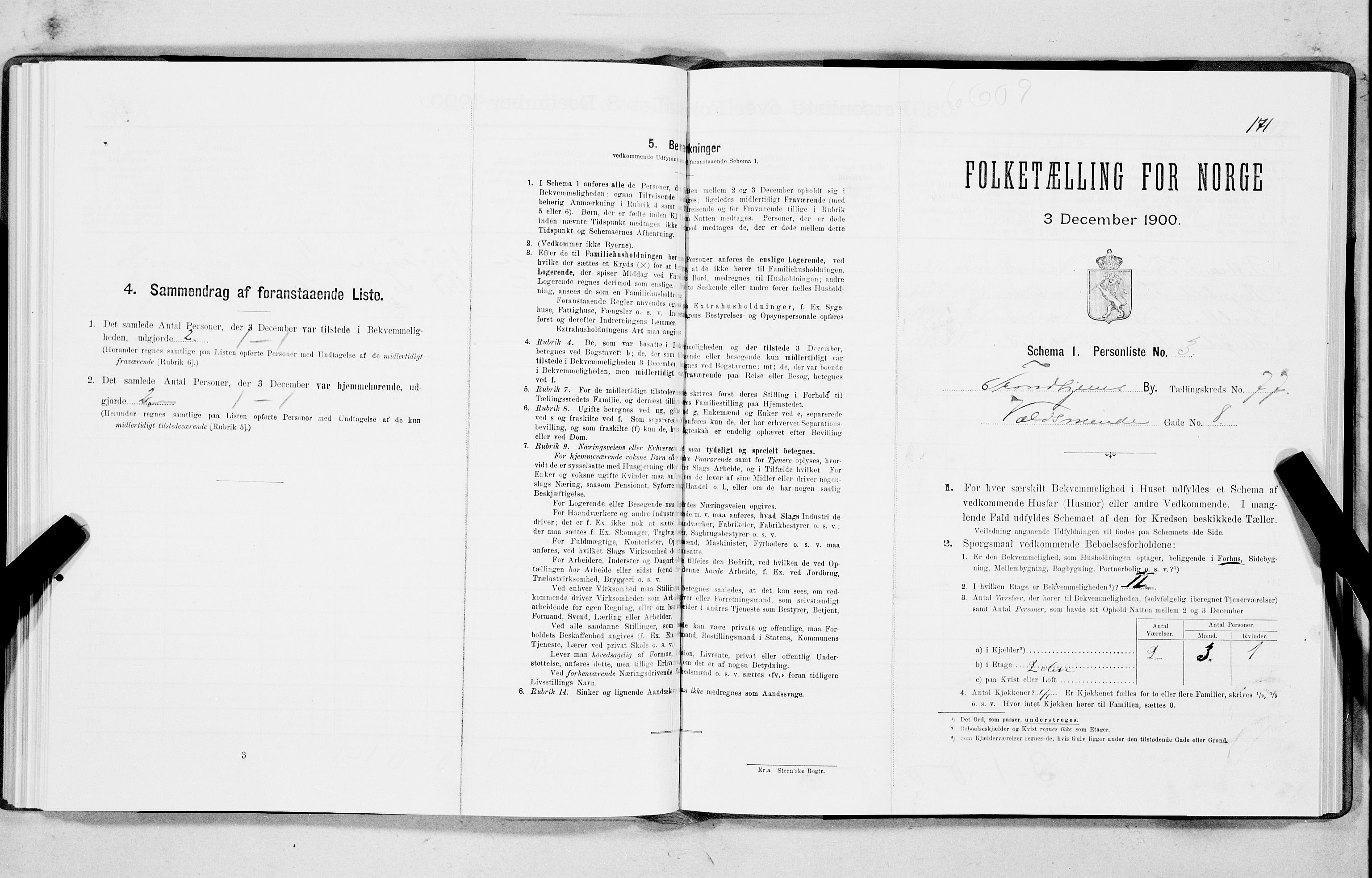 SAT, Folketelling 1900 for 1601 Trondheim kjøpstad, 1900, s. 15405