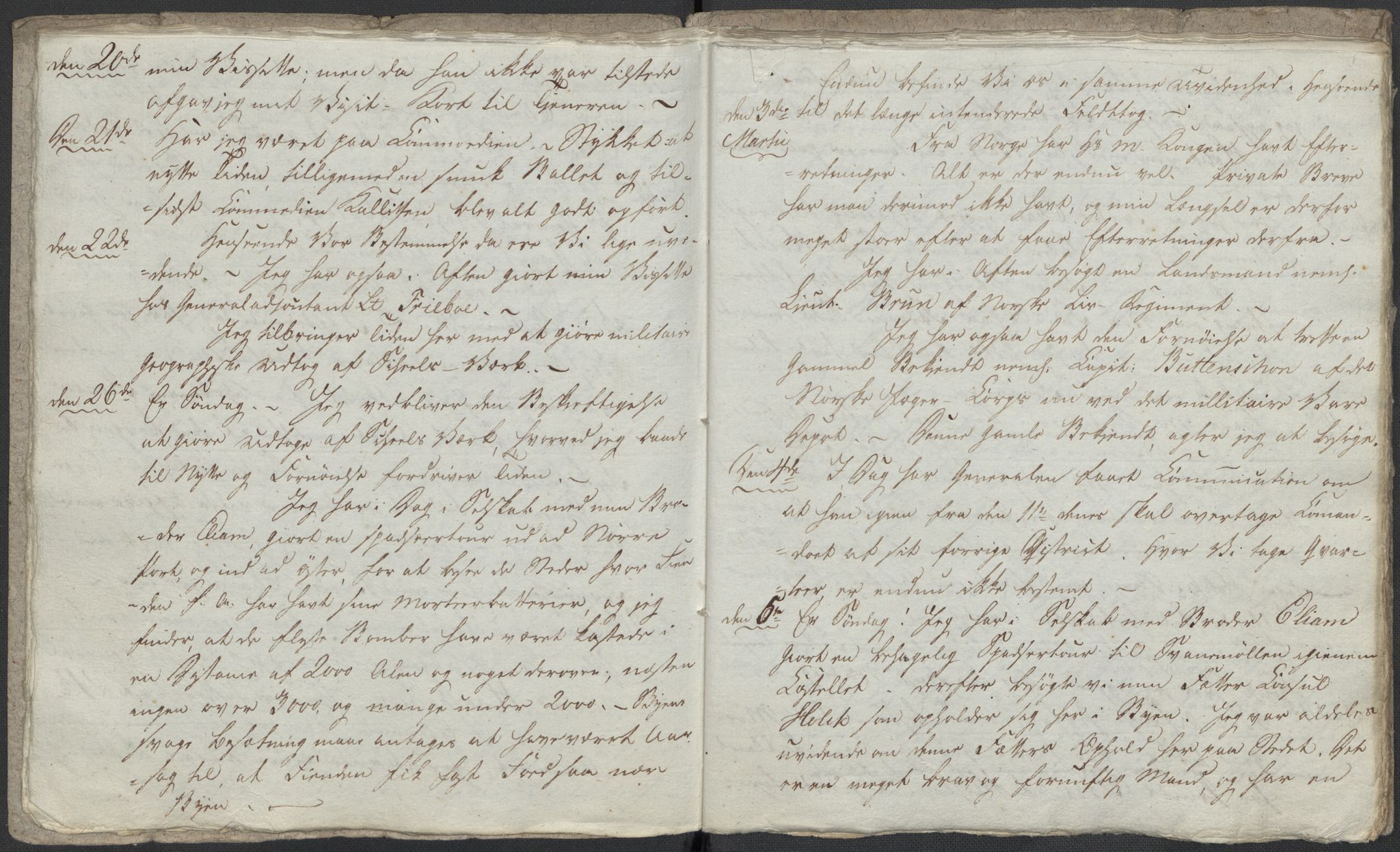 Holck, Meidell, Hartvig, AV/RA-PA-0204/F/L0001: (Kassett) Dagbøker ført av Ole Elias v.Holck, 1798-1842, s. 208