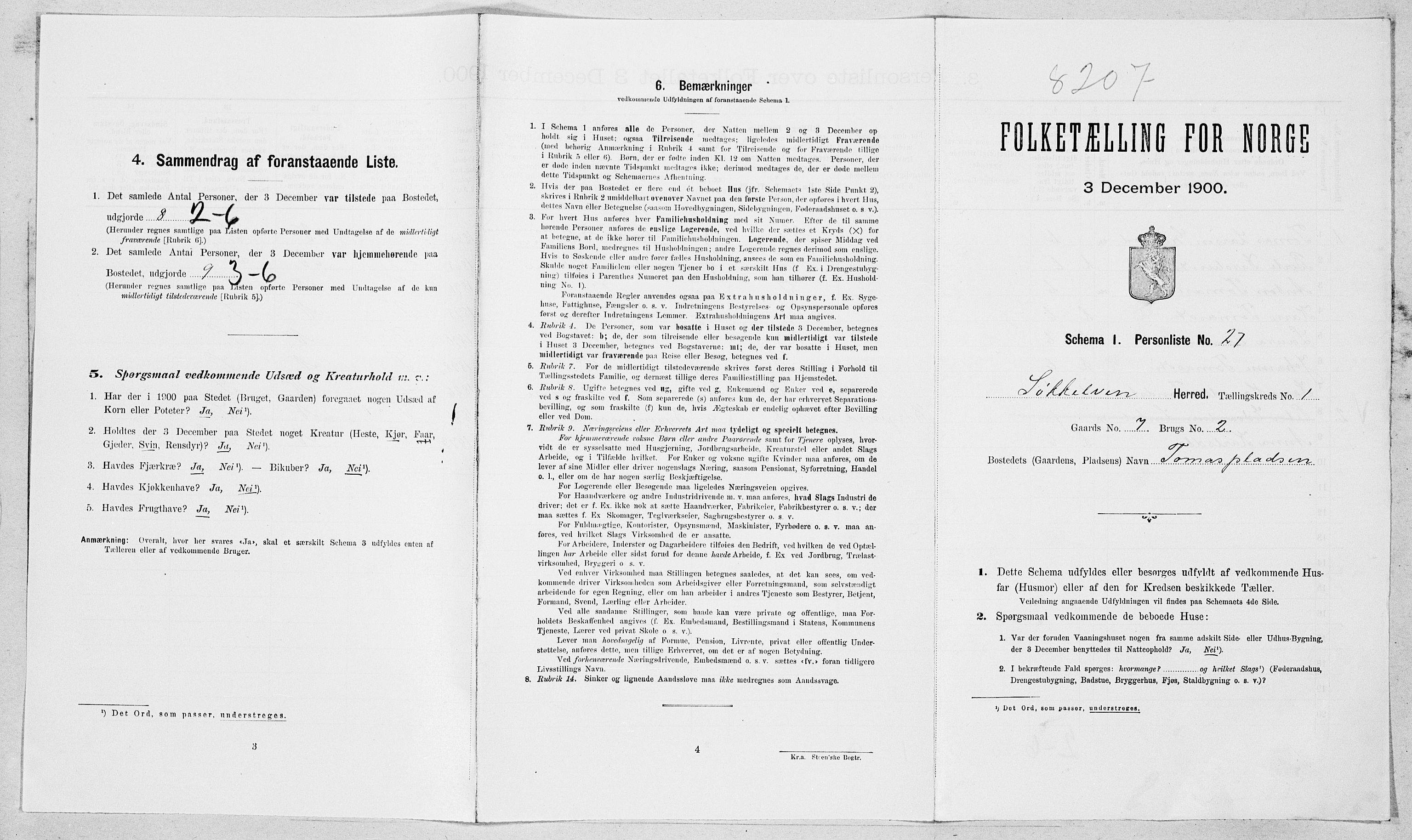 SAT, Folketelling 1900 for 1528 Sykkylven herred, 1900, s. 110