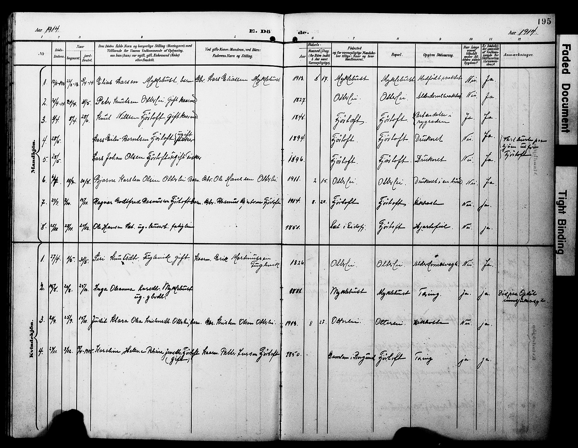 Ministerialprotokoller, klokkerbøker og fødselsregistre - Møre og Romsdal, AV/SAT-A-1454/538/L0524: Klokkerbok nr. 538C02, 1901-1931, s. 195