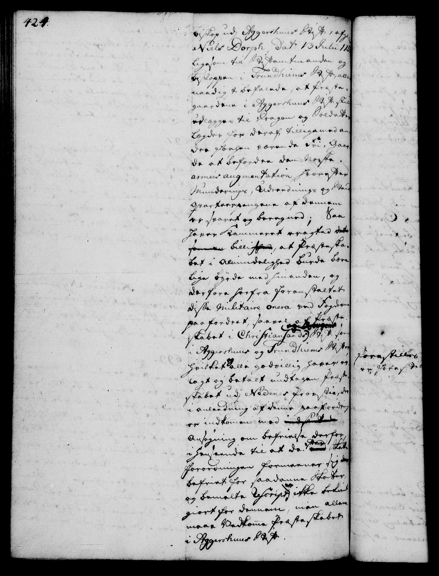 Rentekammeret, Kammerkanselliet, RA/EA-3111/G/Gh/Gha/L0035: Norsk ekstraktmemorialprotokoll (merket RK 53.80), 1759-1771, s. 424