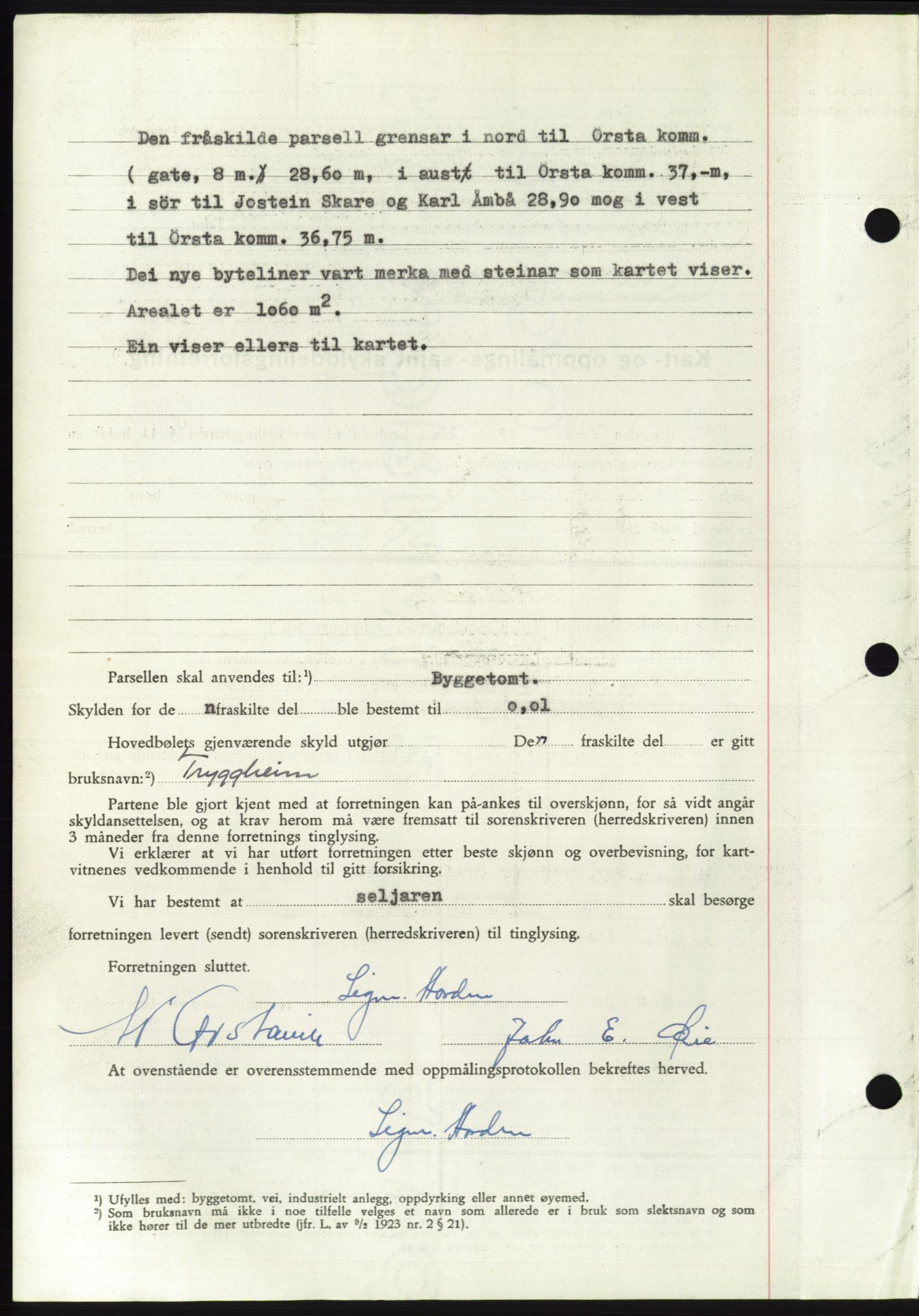 Søre Sunnmøre sorenskriveri, AV/SAT-A-4122/1/2/2C/L0103: Pantebok nr. 29A, 1956-1956, Dagboknr: 207/1956