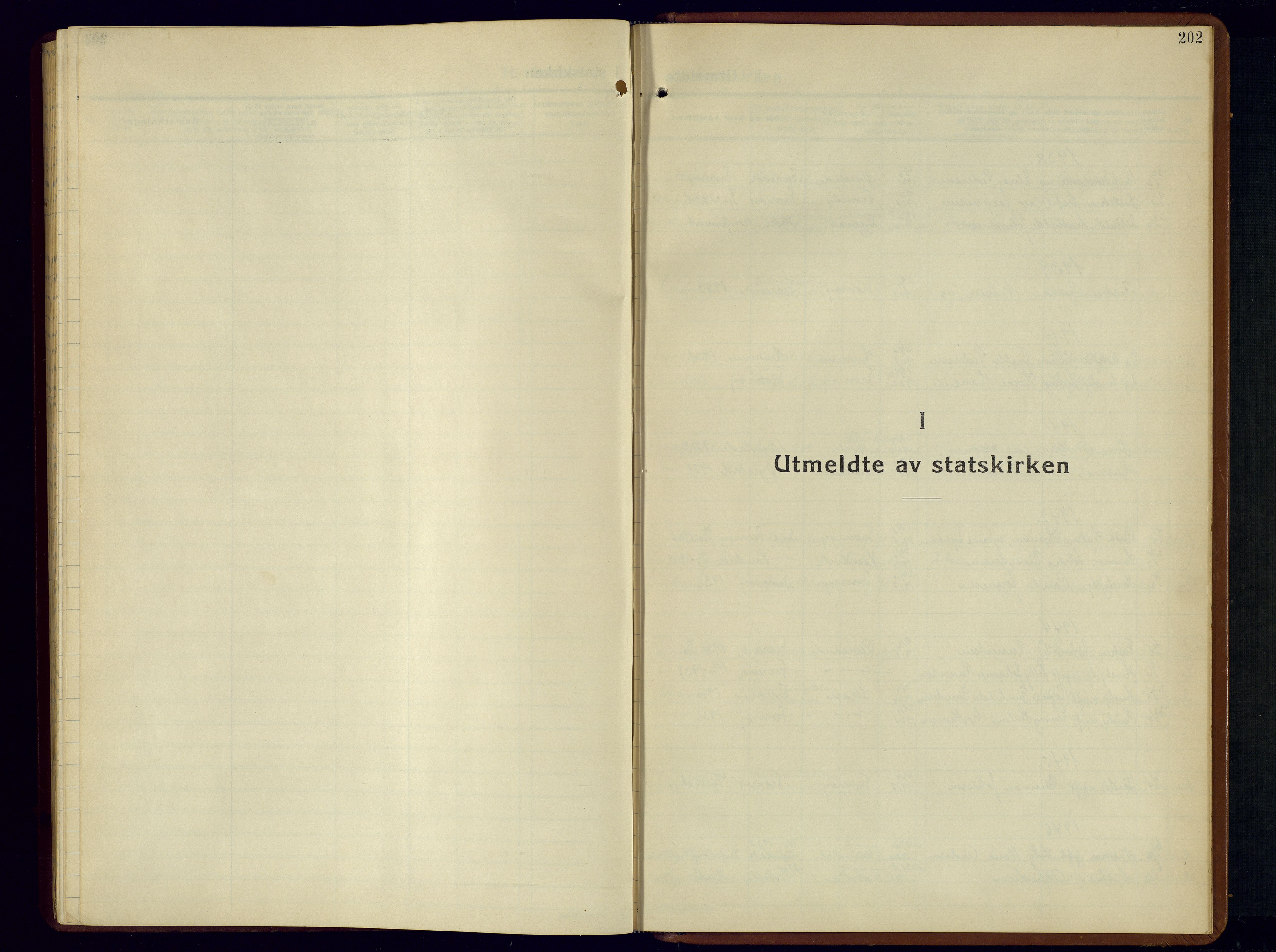 Tromøy sokneprestkontor, AV/SAK-1111-0041/F/Fb/L0009: Klokkerbok nr. B-9, 1938-1952, s. 202