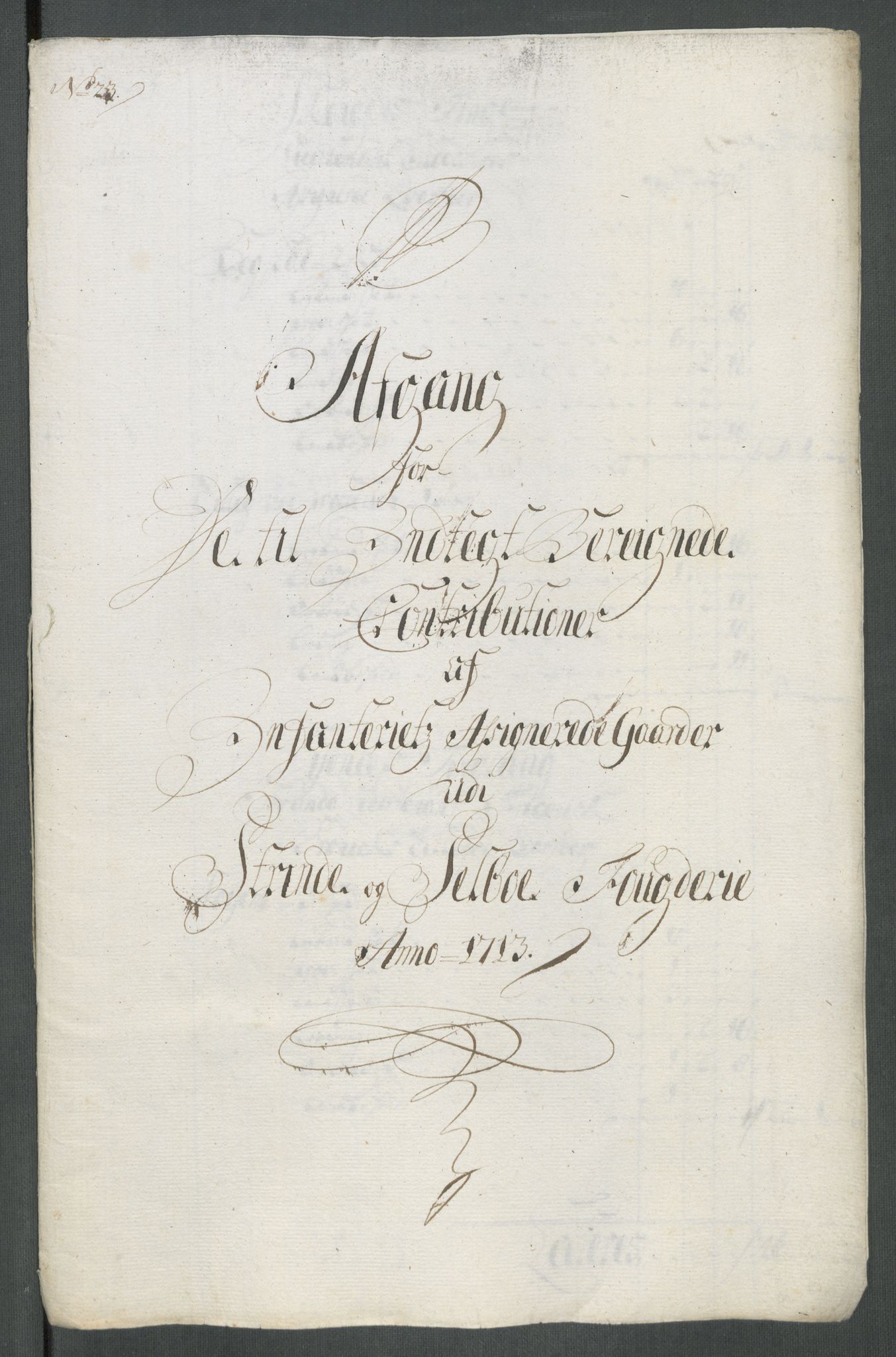 Rentekammeret inntil 1814, Reviderte regnskaper, Fogderegnskap, RA/EA-4092/R61/L4113: Fogderegnskap Strinda og Selbu, 1712-1713, s. 474
