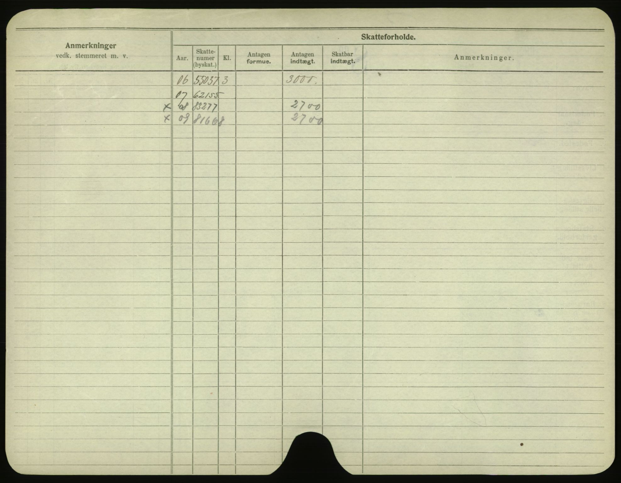 Oslo folkeregister, Registerkort, SAO/A-11715/F/Fa/Fac/L0001: Menn, 1906-1914, s. 1001b