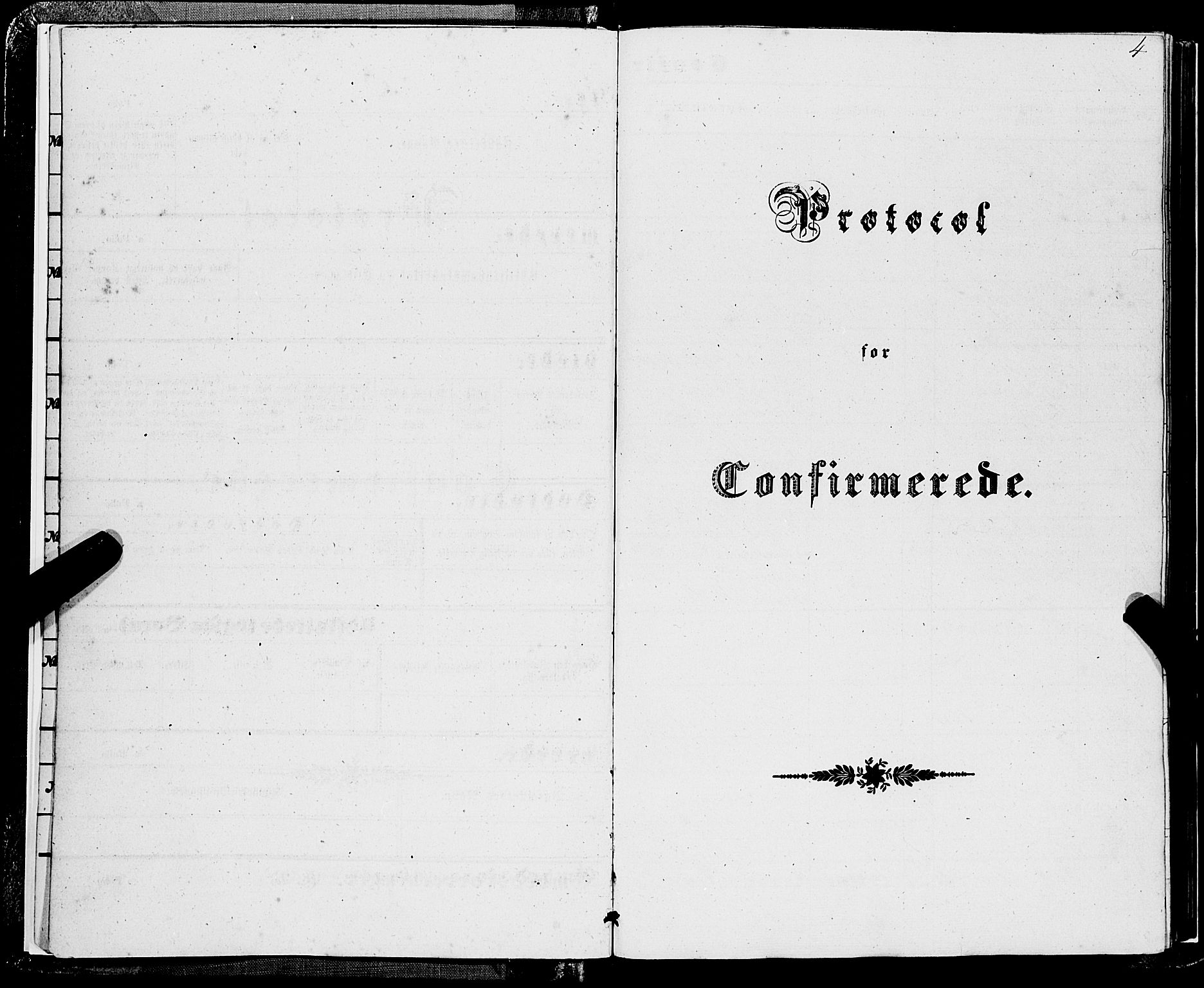 Domkirken sokneprestembete, SAB/A-74801/H/Haa/L0028: Ministerialbok nr. C 3, 1852-1864, s. 4