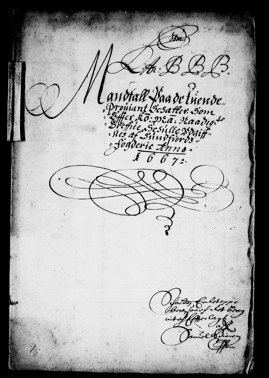 Rentekammeret inntil 1814, Reviderte regnskaper, Stiftamtstueregnskaper, Bergen stiftamt, AV/RA-EA-6043/R/Rc/L0026: Bergen stiftamt, 1667