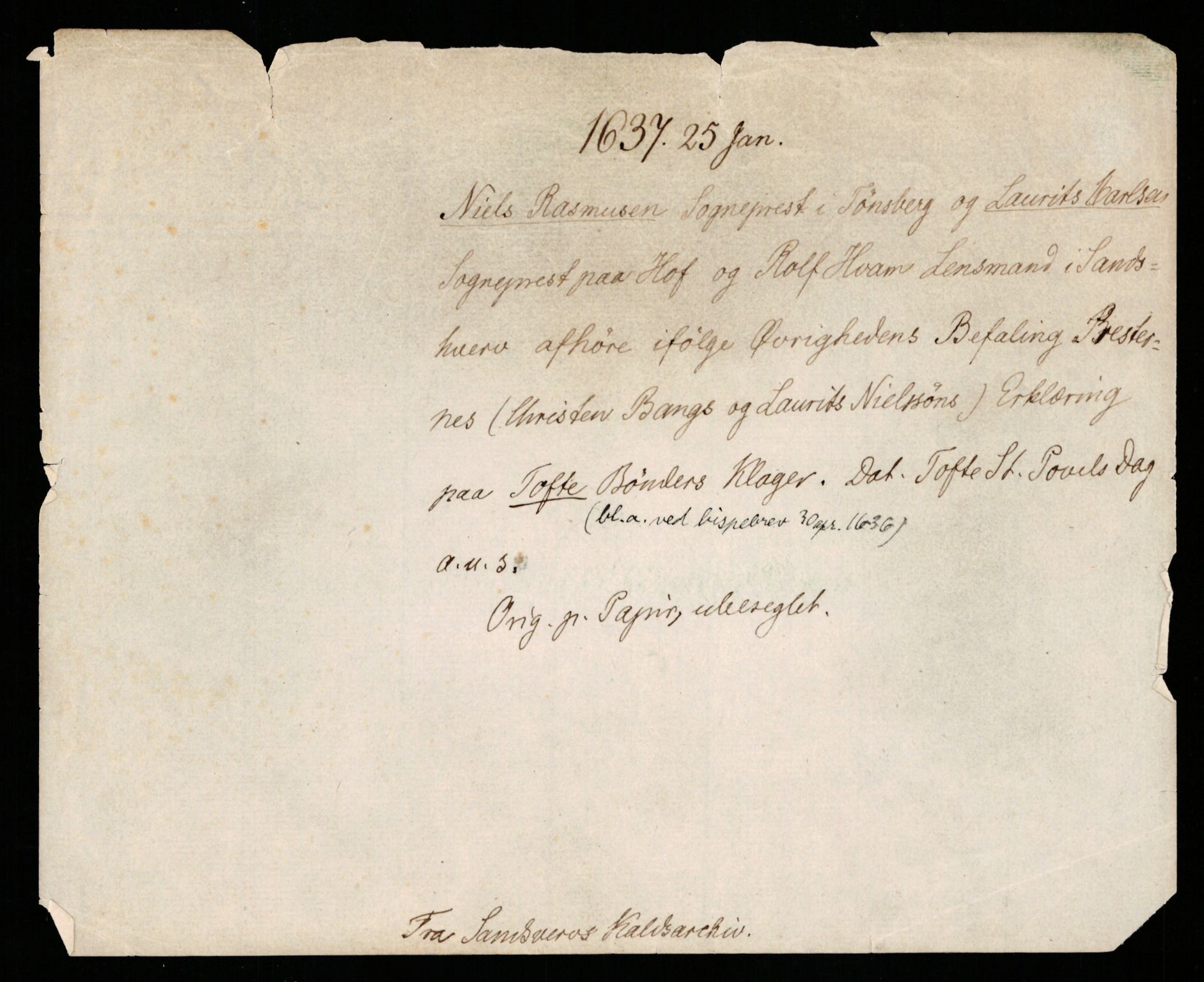 Riksarkivets diplomsamling, AV/RA-EA-5965/F35/F35b/L0008: Riksarkivets diplomer, seddelregister, 1635-1646, s. 143