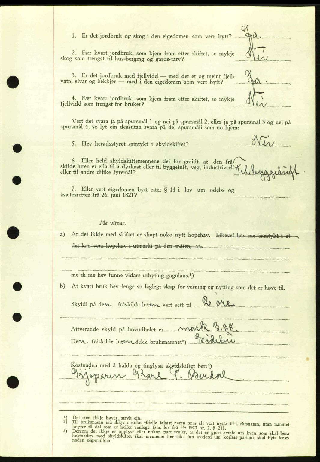 Nordre Sunnmøre sorenskriveri, AV/SAT-A-0006/1/2/2C/2Ca: Pantebok nr. A13, 1942-1942, Dagboknr: 682/1942