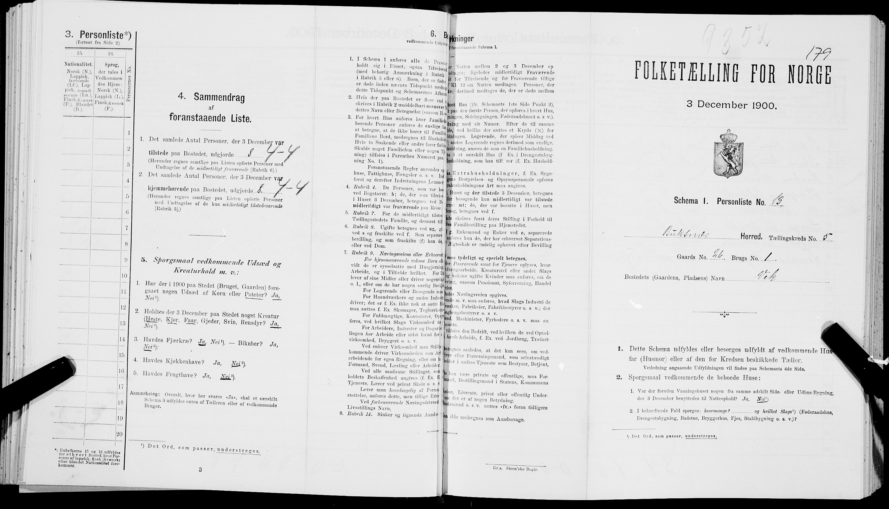 SAT, Folketelling 1900 for 1860 Buksnes herred, 1900, s. 646