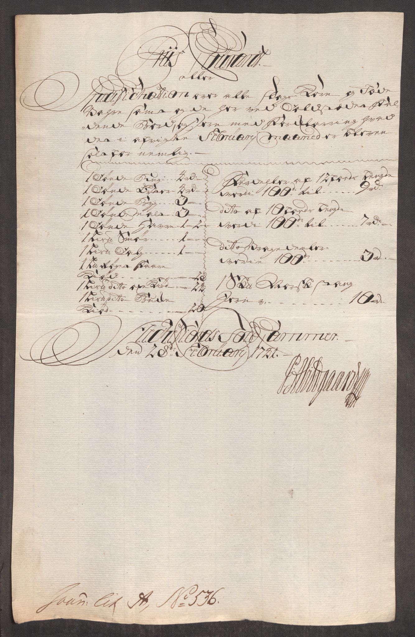 Rentekammeret inntil 1814, Realistisk ordnet avdeling, AV/RA-EA-4070/Oe/L0002: [Ø1]: Priskuranter, 1740-1744, s. 382