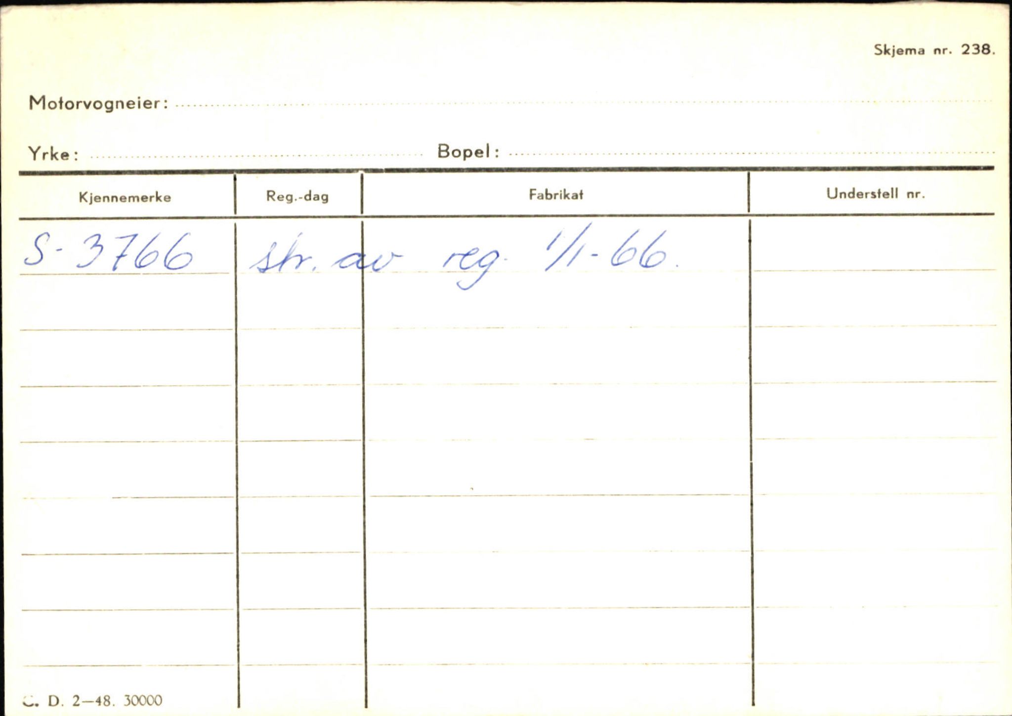 Statens vegvesen, Sogn og Fjordane vegkontor, SAB/A-5301/4/F/L0131: Eigarregister Høyanger P-Å. Stryn S-Å, 1945-1975, s. 742