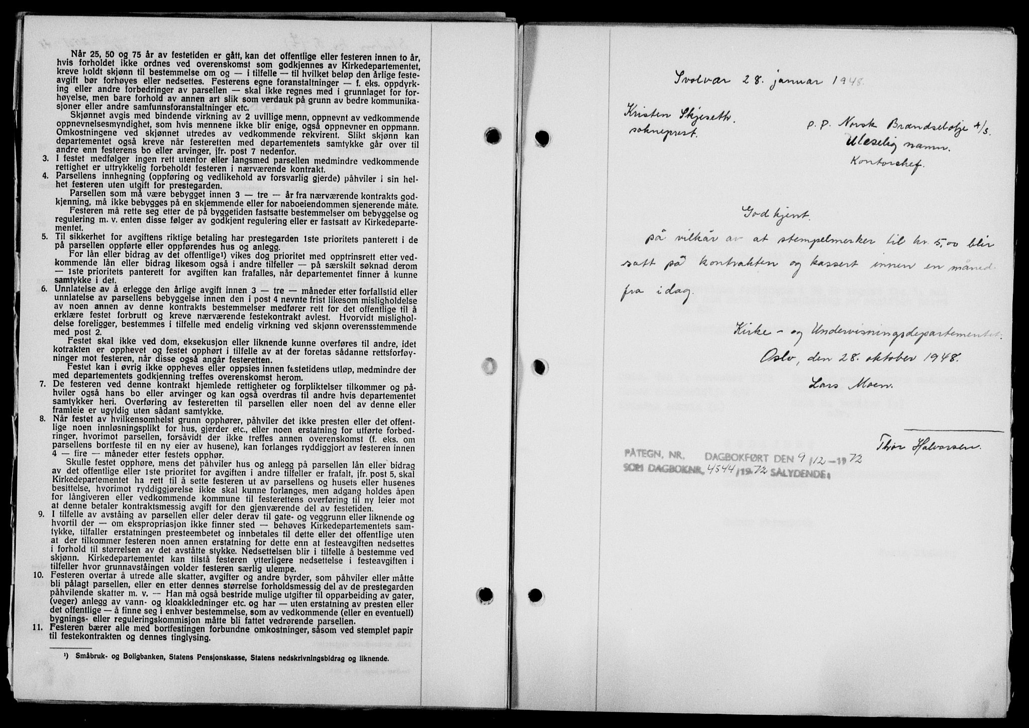 Lofoten sorenskriveri, SAT/A-0017/1/2/2C/L0019a: Pantebok nr. 19a, 1948-1948, Dagboknr: 2501/1948