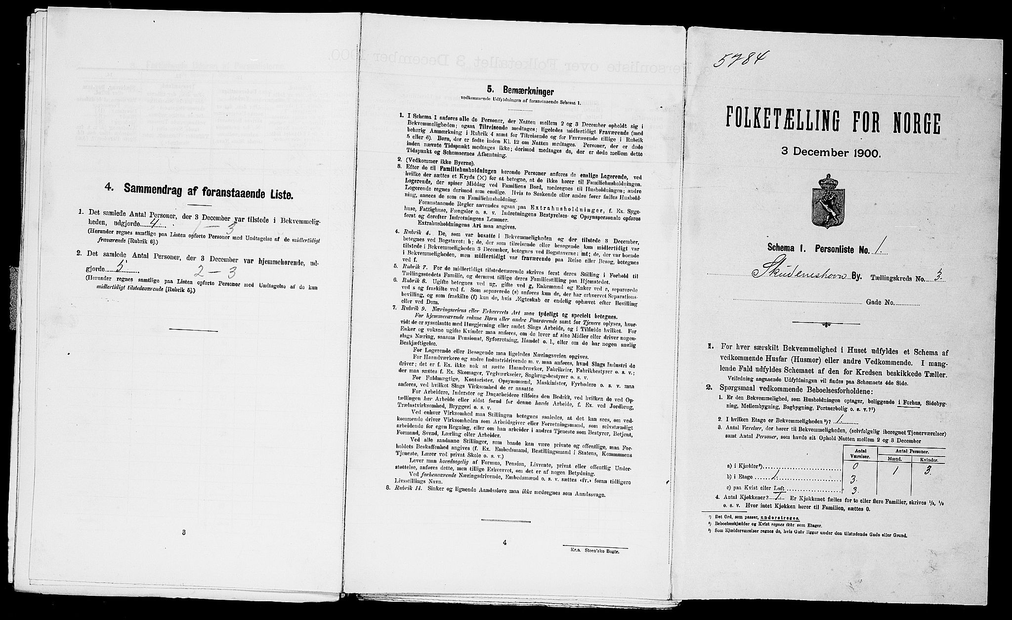 SAST, Folketelling 1900 for 1104 Skudeneshavn ladested, 1900, s. 78