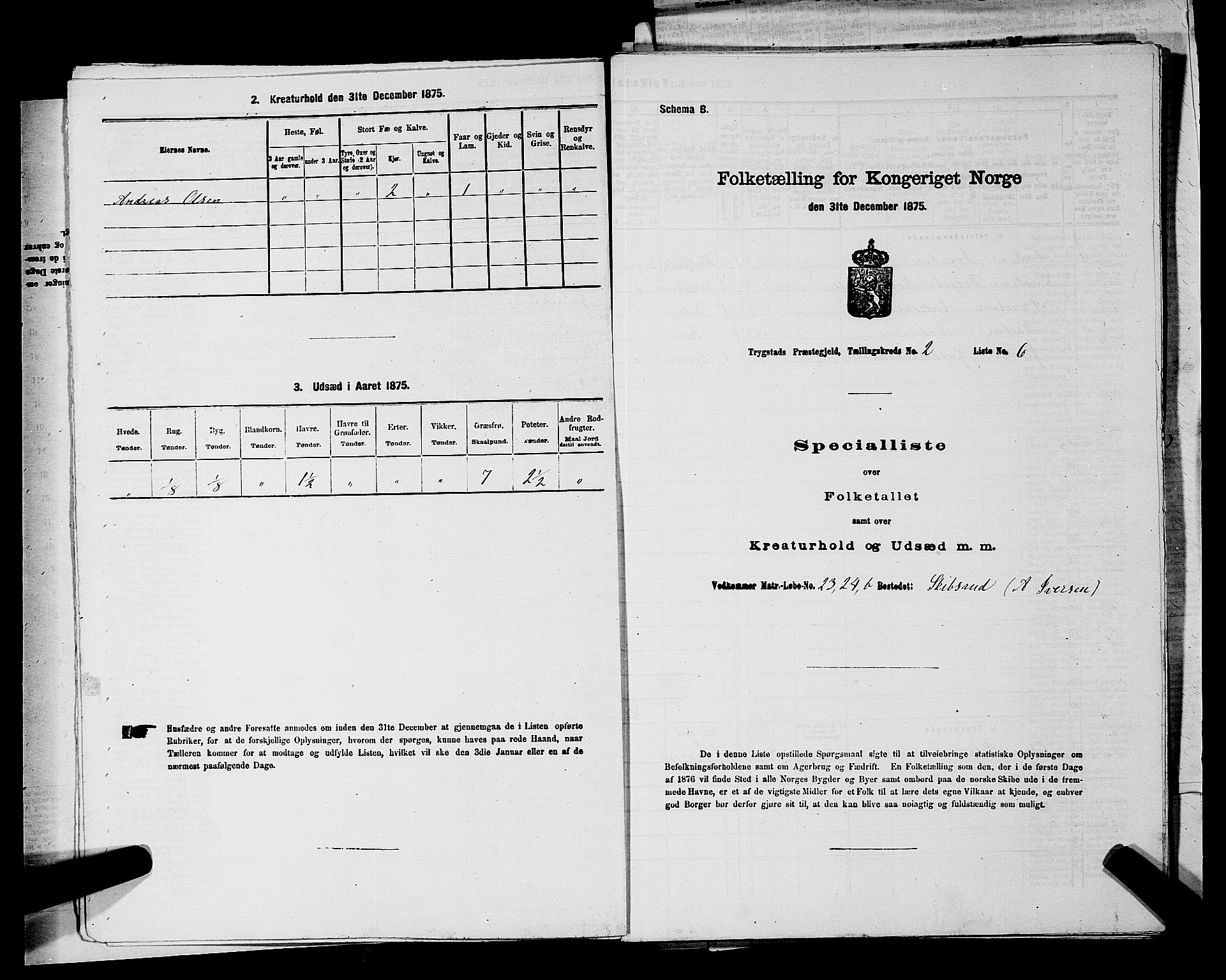 RA, Folketelling 1875 for 0122P Trøgstad prestegjeld, 1875, s. 166