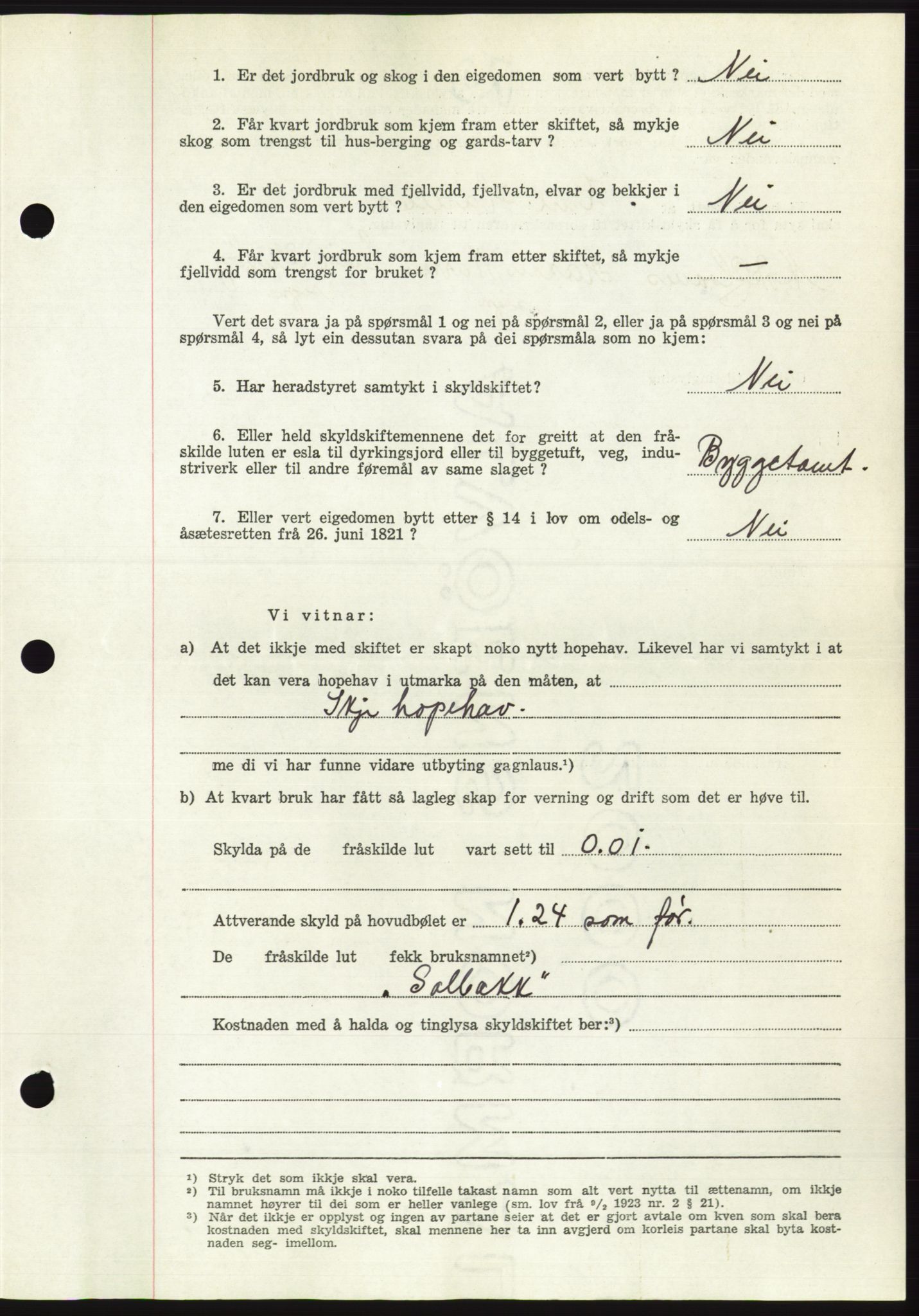 Søre Sunnmøre sorenskriveri, AV/SAT-A-4122/1/2/2C/L0099: Pantebok nr. 25A, 1954-1954, Dagboknr: 2585/1954