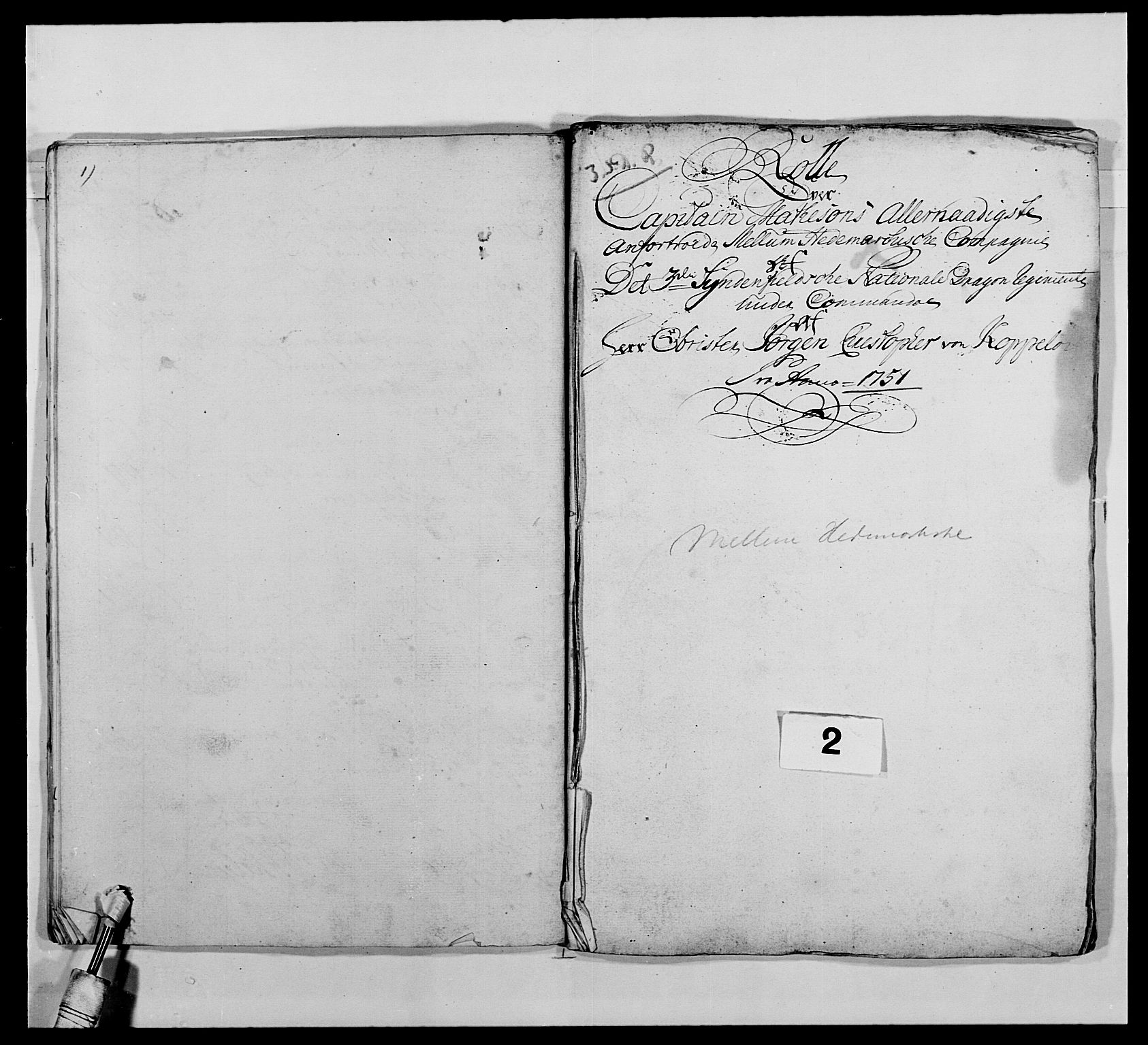 Kommanderende general (KG I) med Det norske krigsdirektorium, AV/RA-EA-5419/E/Ea/L0479: 3. Sønnafjelske dragonregiment, 1756-1760, s. 32