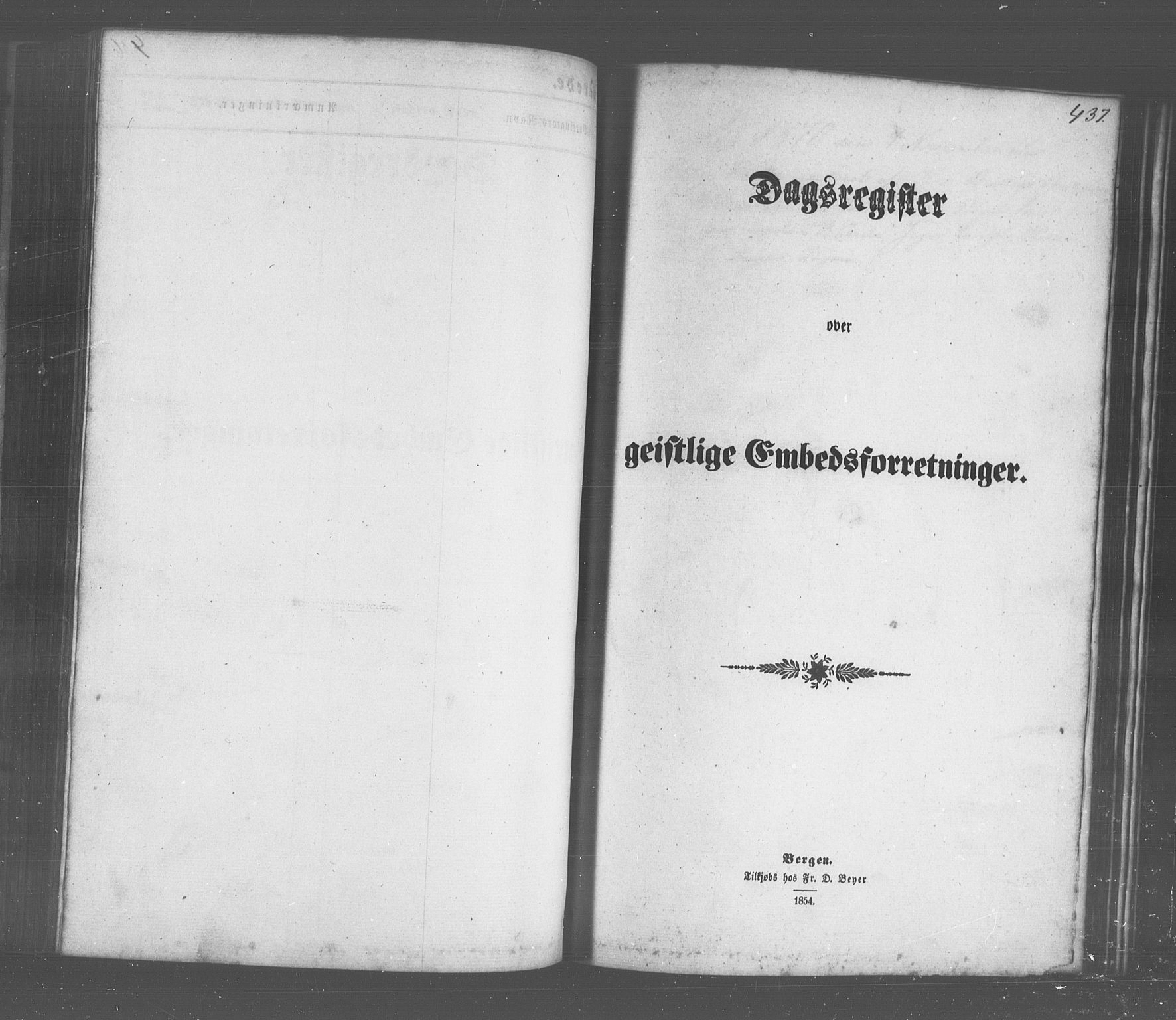Odda Sokneprestembete, SAB/A-77201/H/Hab: Klokkerbok nr. A 4, 1858-1886, s. 437