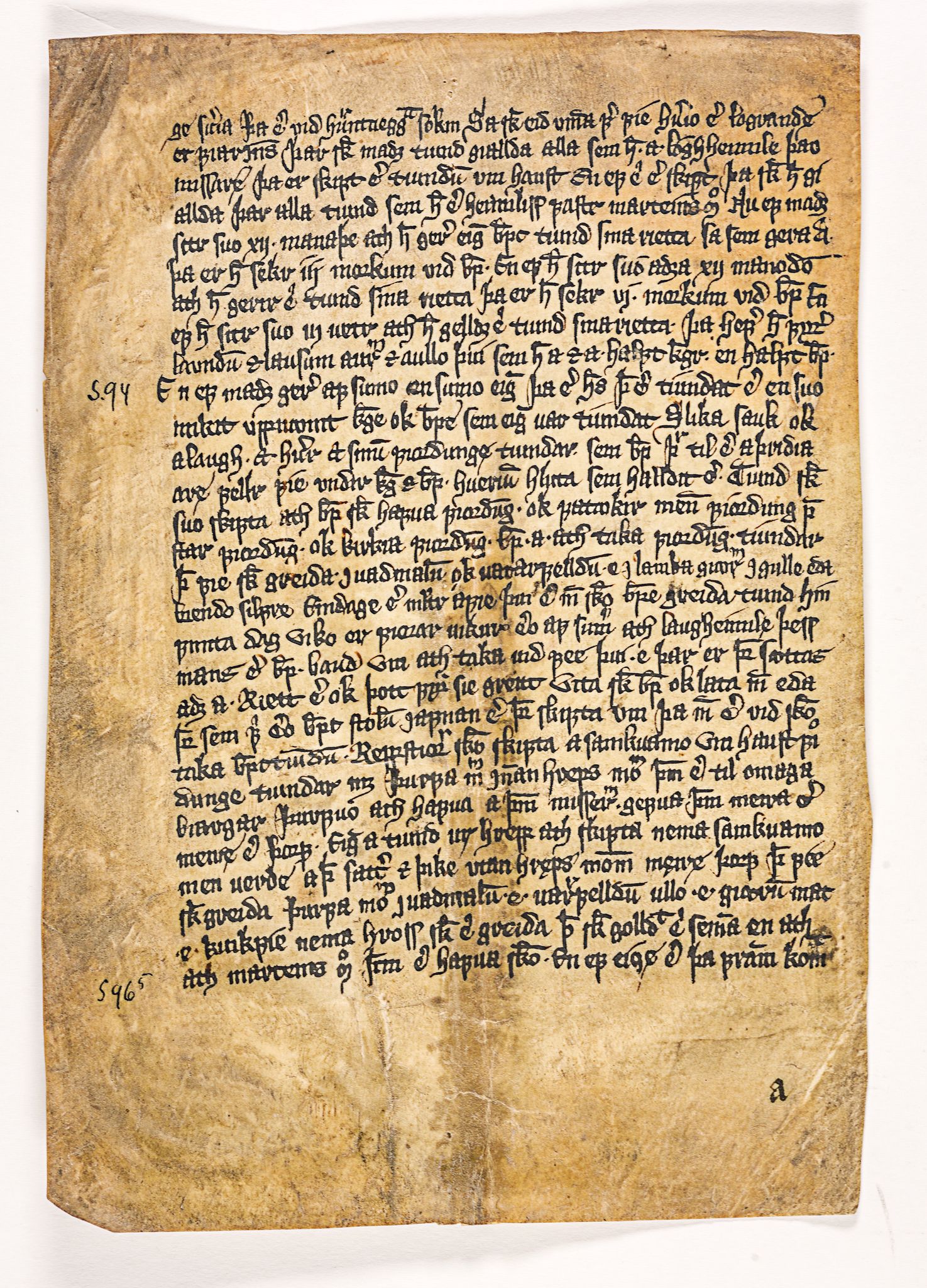 Riksarkivets diplomsamling, AV/RA-EA-5965/F26/L0002: Norrøne membranfragmenter bestand 2-9 (10), 1100-1536, s. 387