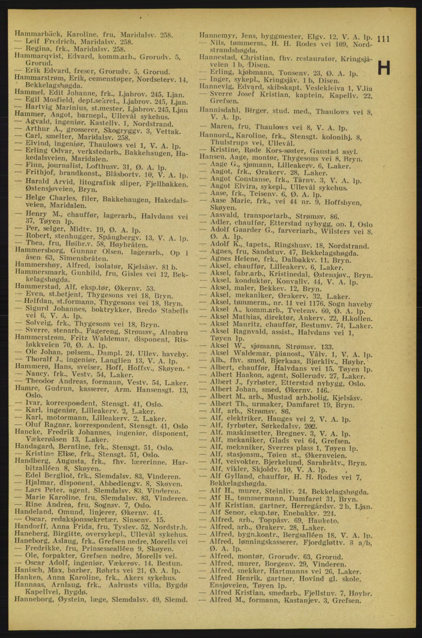 Aker adressebok/adressekalender, PUBL/001/A/005: Aker adressebok, 1934-1935, s. 111