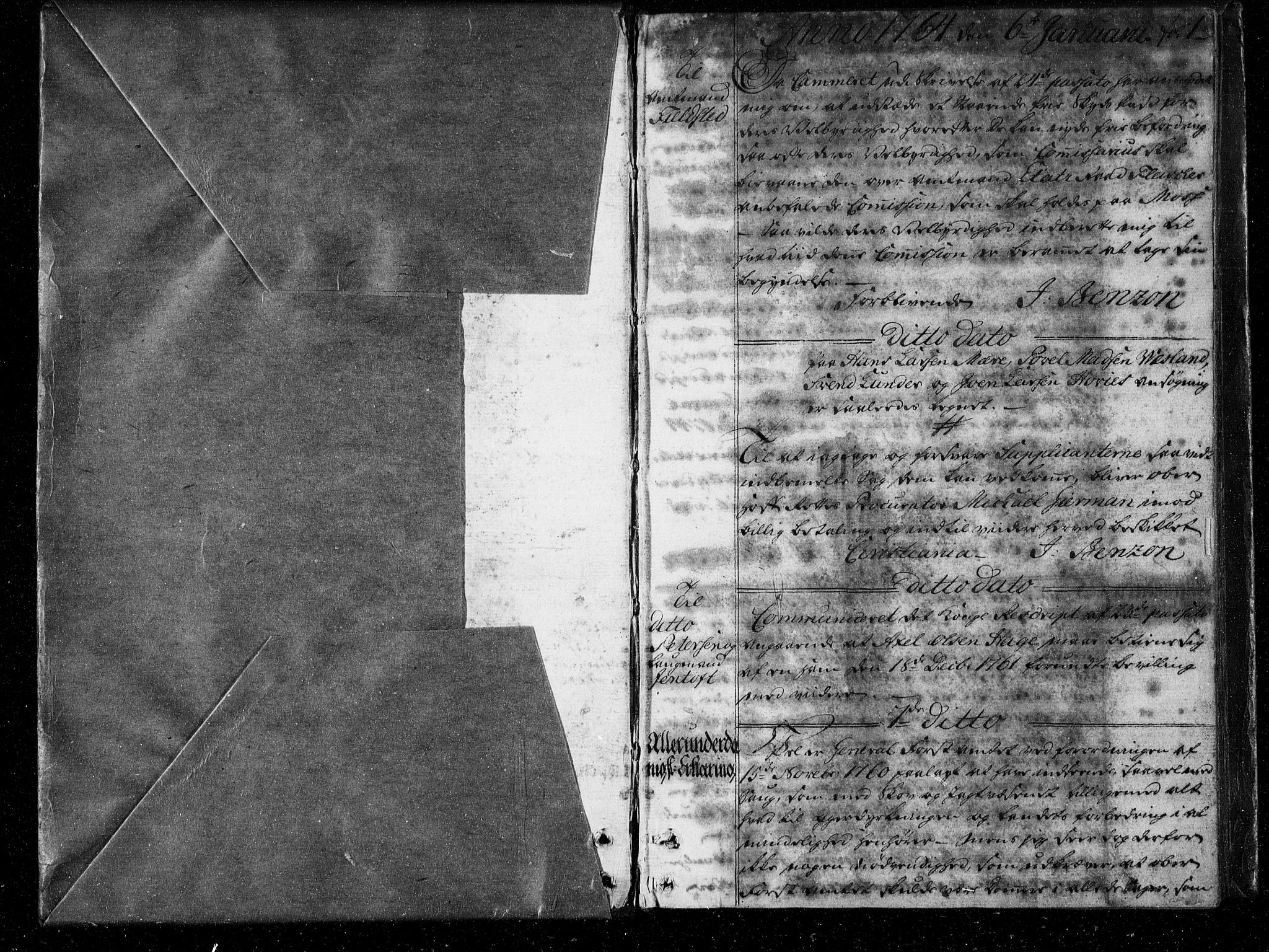 Stattholderembetet 1572-1771, AV/RA-EA-2870/Bf/L0004: Stattholderprotokoll (allmenn kopibok), 1764-1765, s. 1a