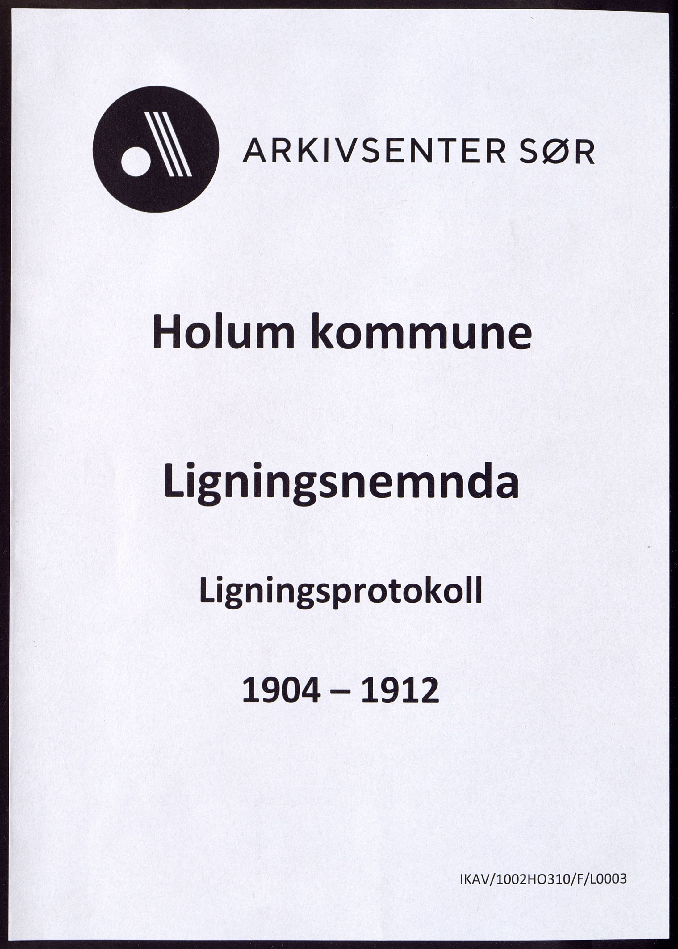 Holum kommune - Ligningskommisjonen/Nemnda, ARKSOR/1002HO310/F/L0003: Ligningsprotokoll, 1904-1912