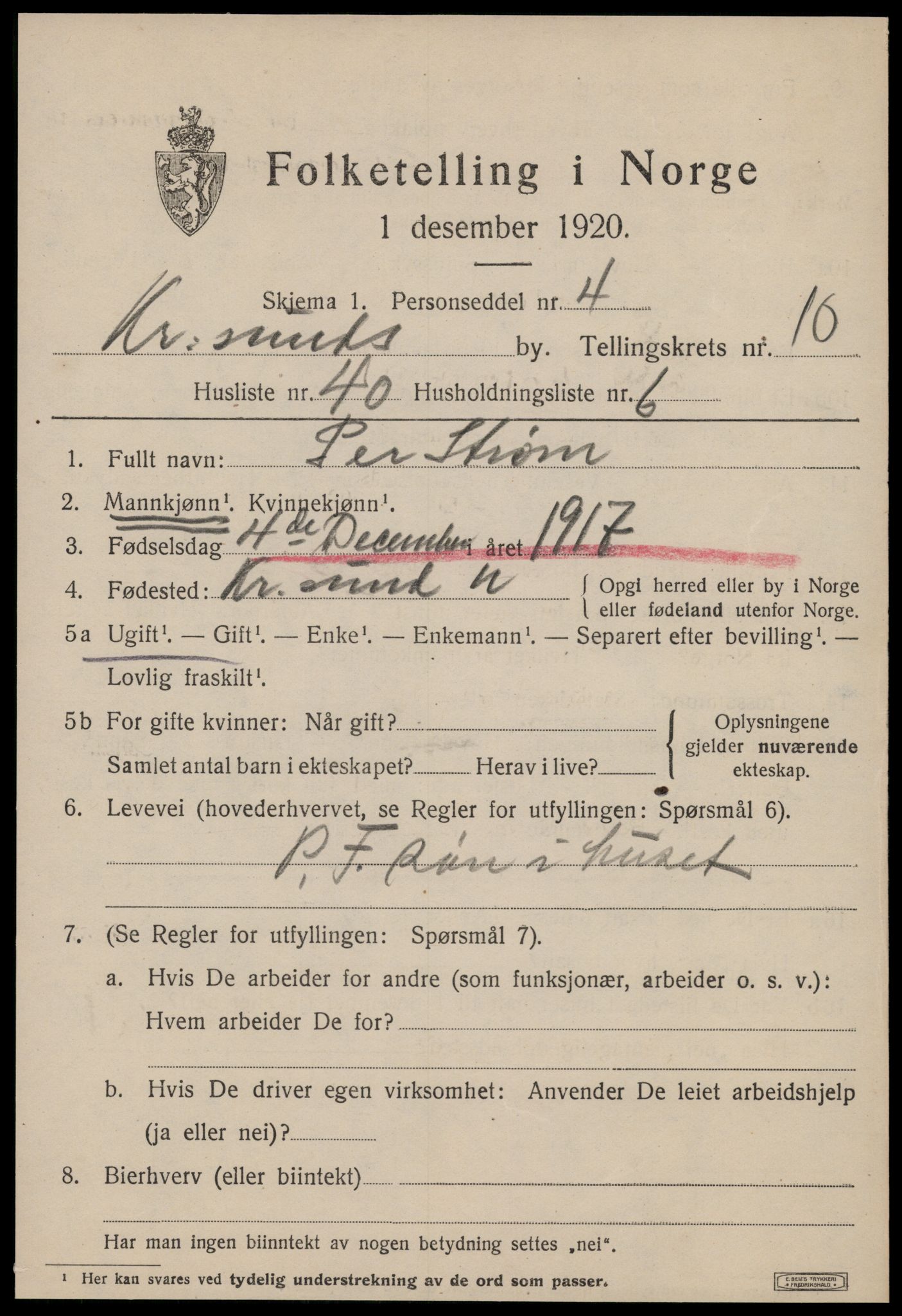 SAT, Folketelling 1920 for 1503 Kristiansund kjøpstad, 1920, s. 23897