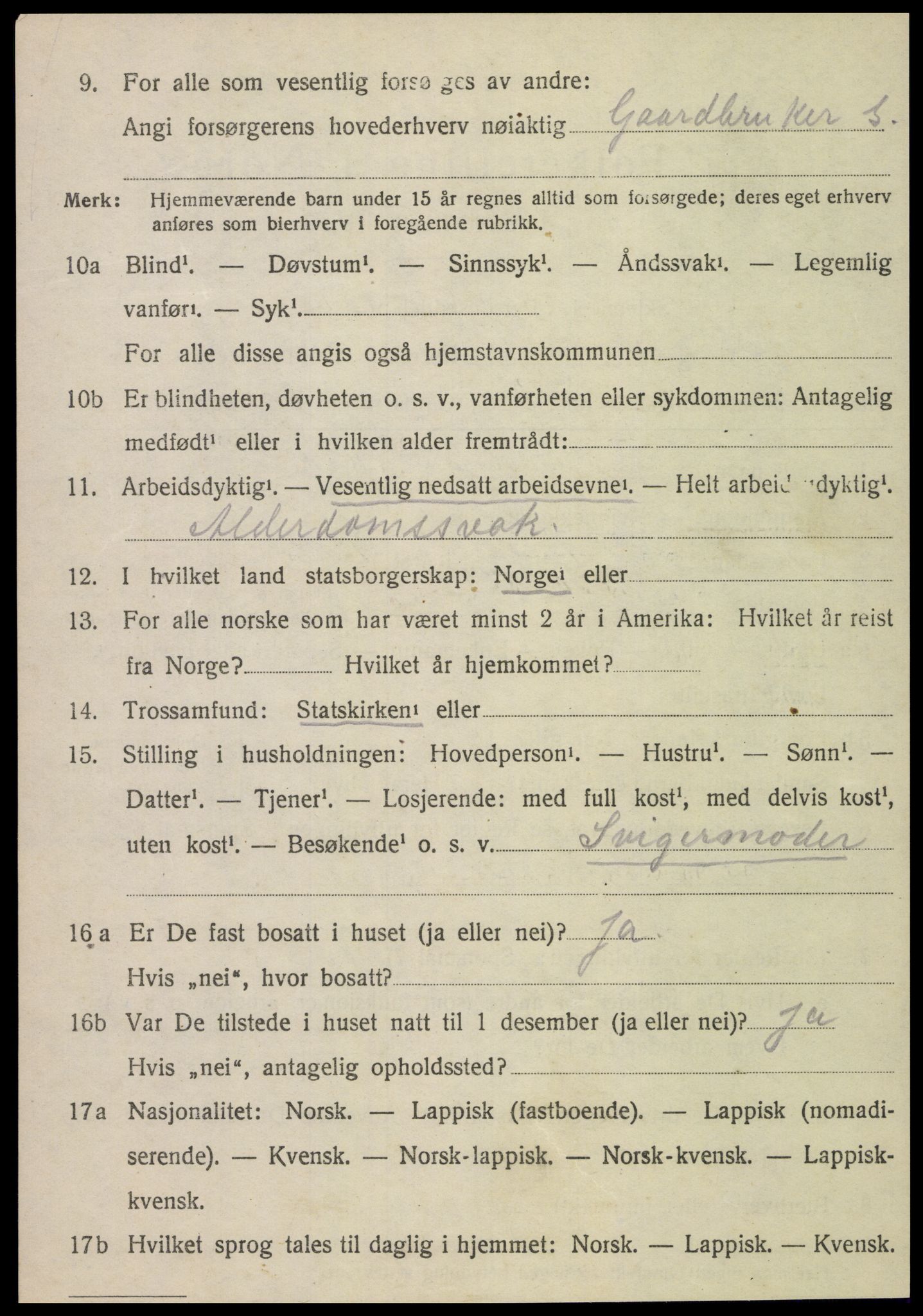 SAT, Folketelling 1920 for 1735 Kvam herred, 1920, s. 1596