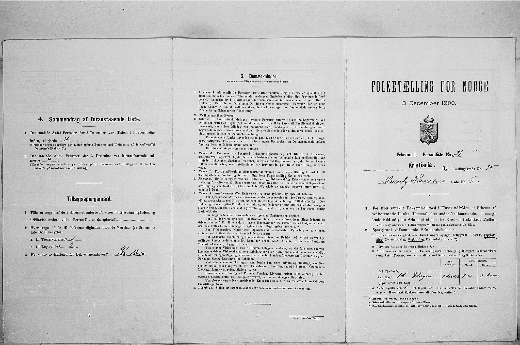 SAO, Folketelling 1900 for 0301 Kristiania kjøpstad, 1900, s. 59010