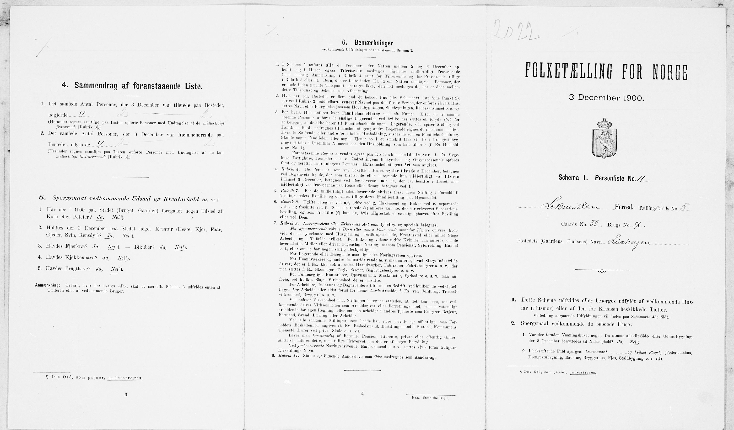 SAT, Folketelling 1900 for 1718 Leksvik herred, 1900, s. 675